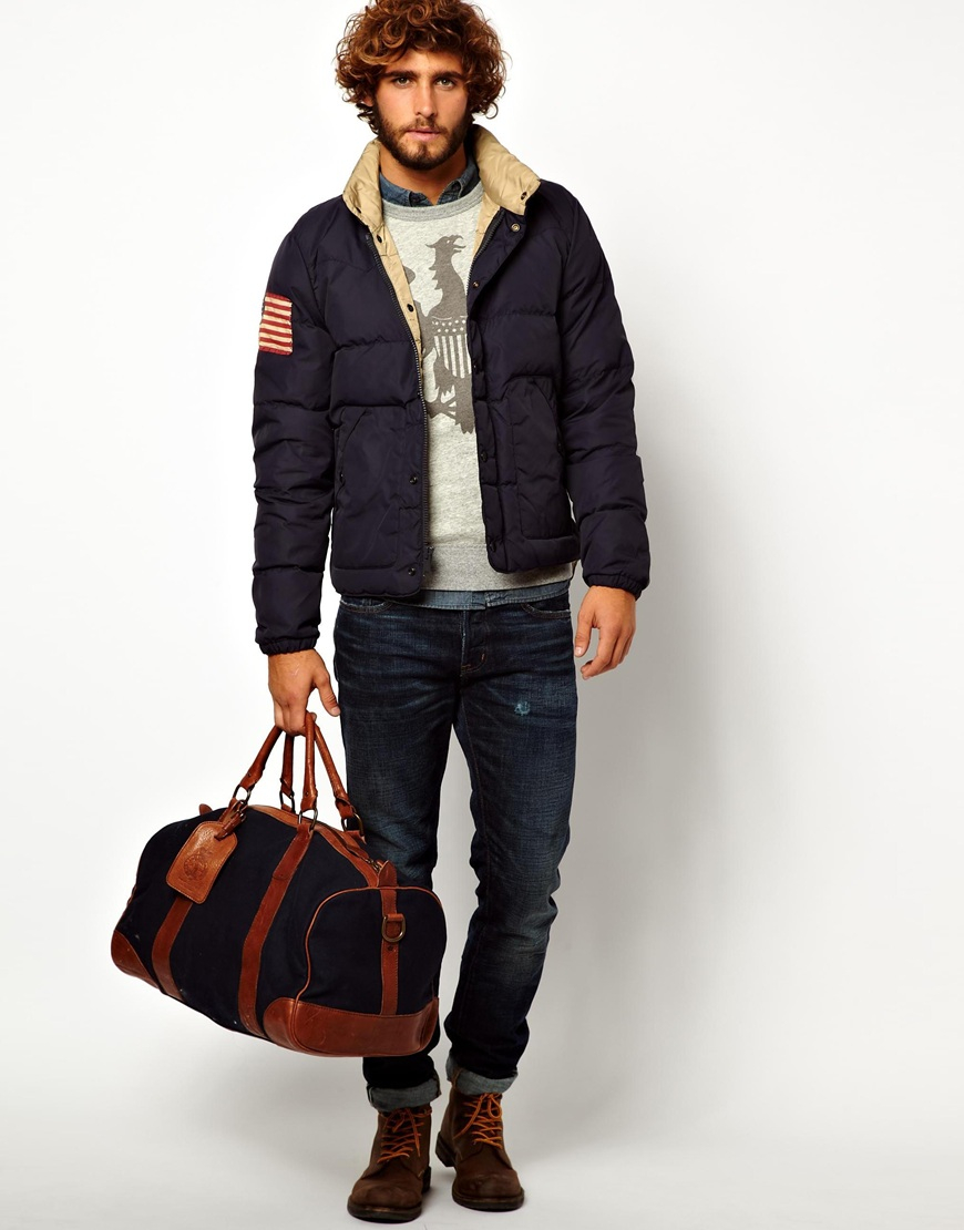 Lyst - Ralph Lauren Denim Supply Ralph Lauren Jacket with Down Fill in ...