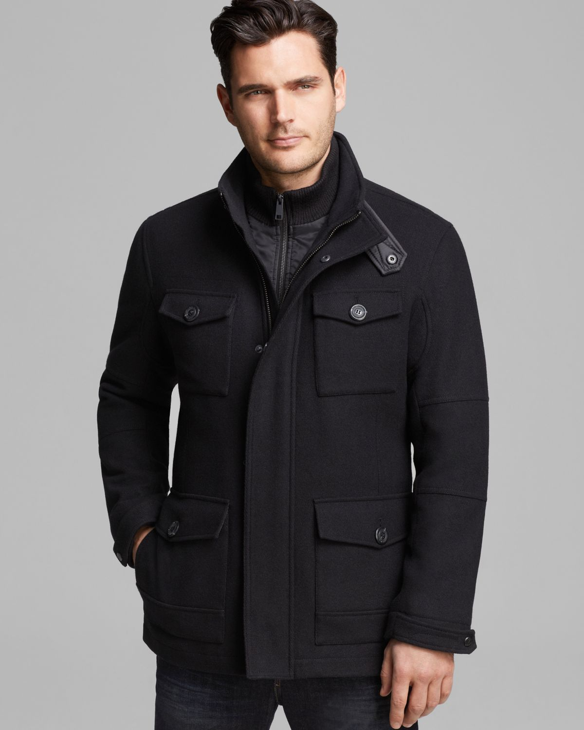 Marc inewi york Travis Twill Military Field iJacketi in Black 