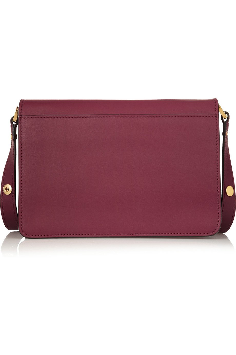 Lyst - Marni Trunk Leather Shoulder Bag in Red