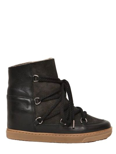 isabel marant nowles shearling boots