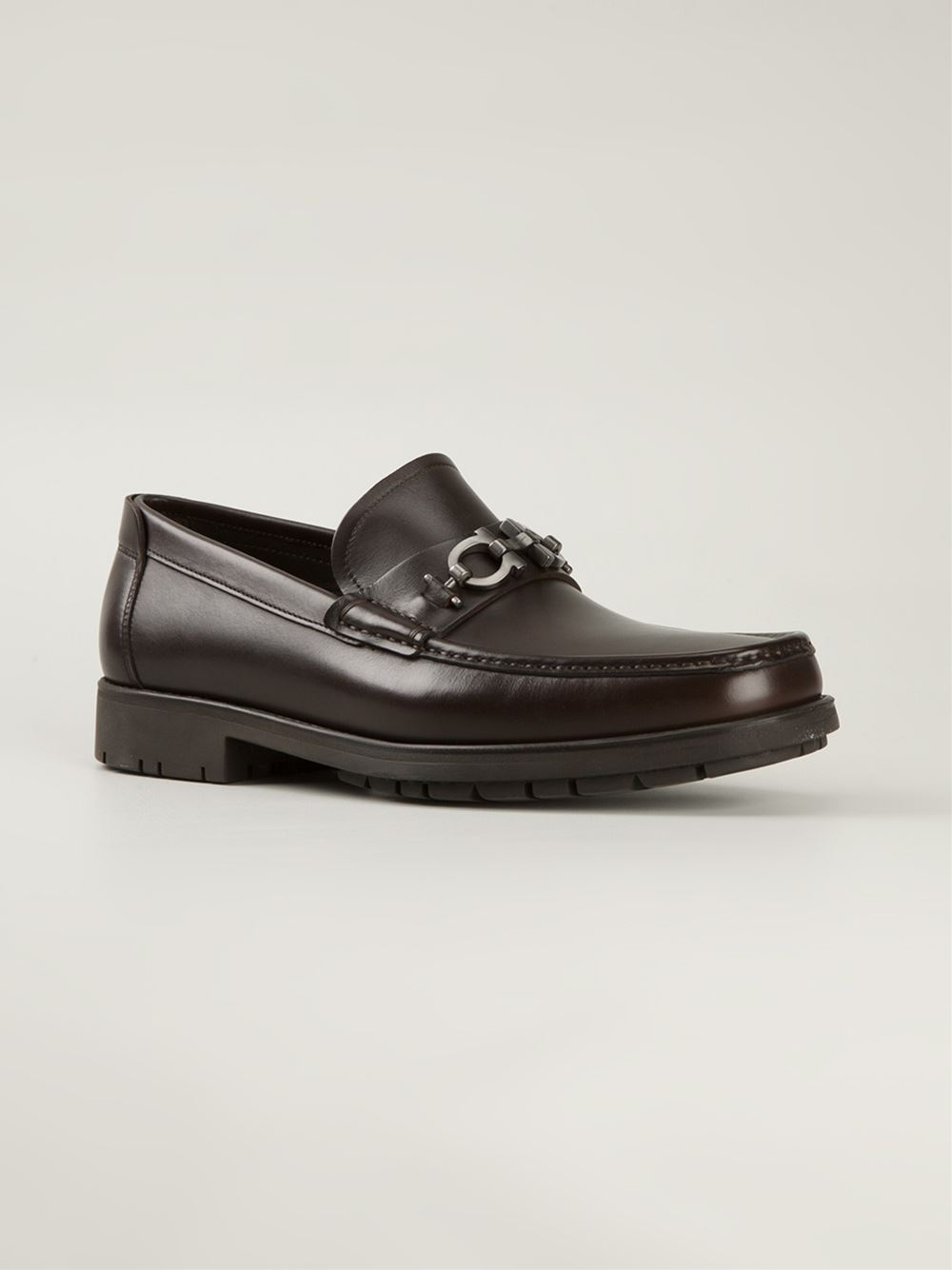 Ferragamo 'Master' Loafers in Brown for Men | Lyst