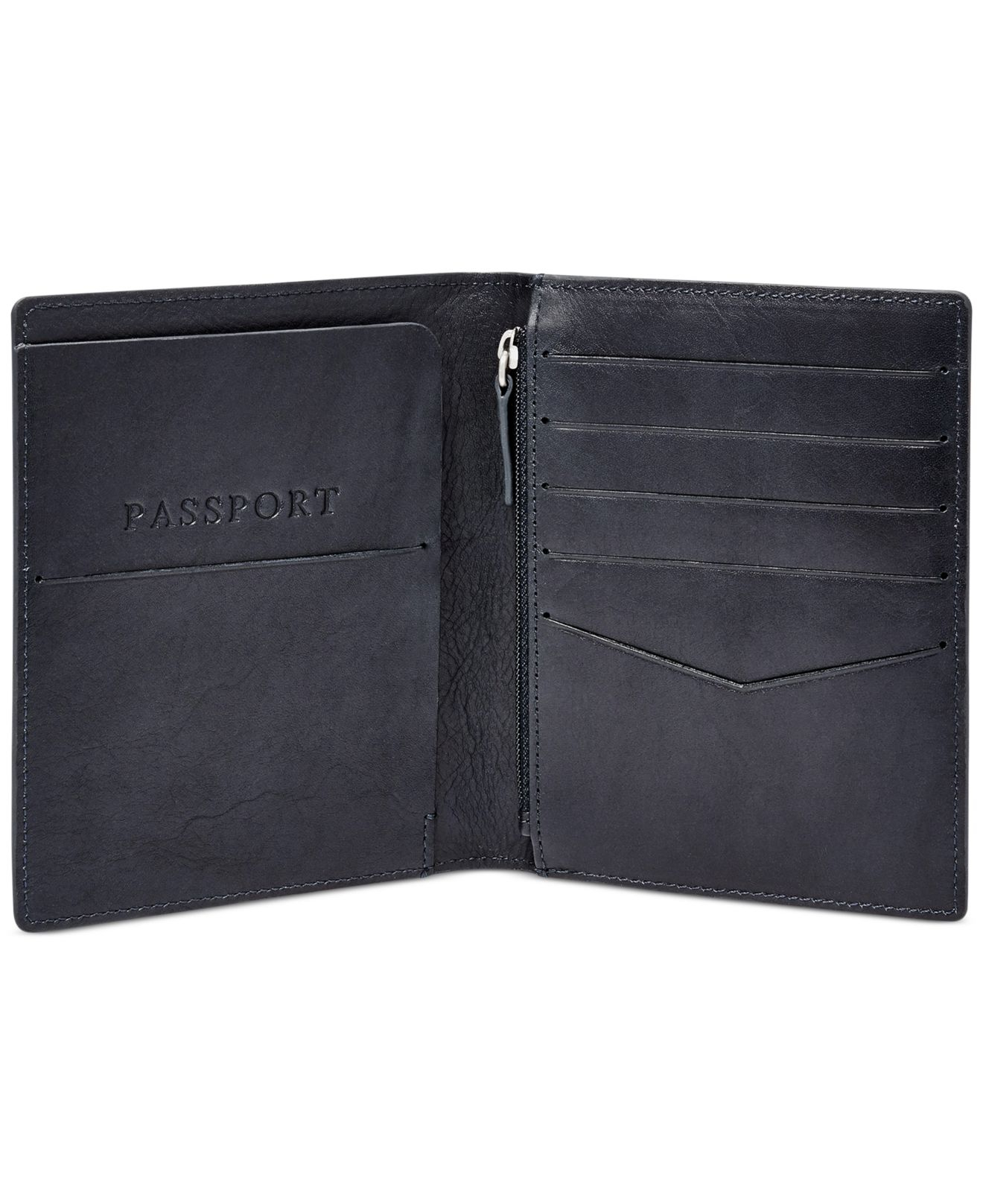 Fossil Leather Passport Case in Blue for Men Lyst