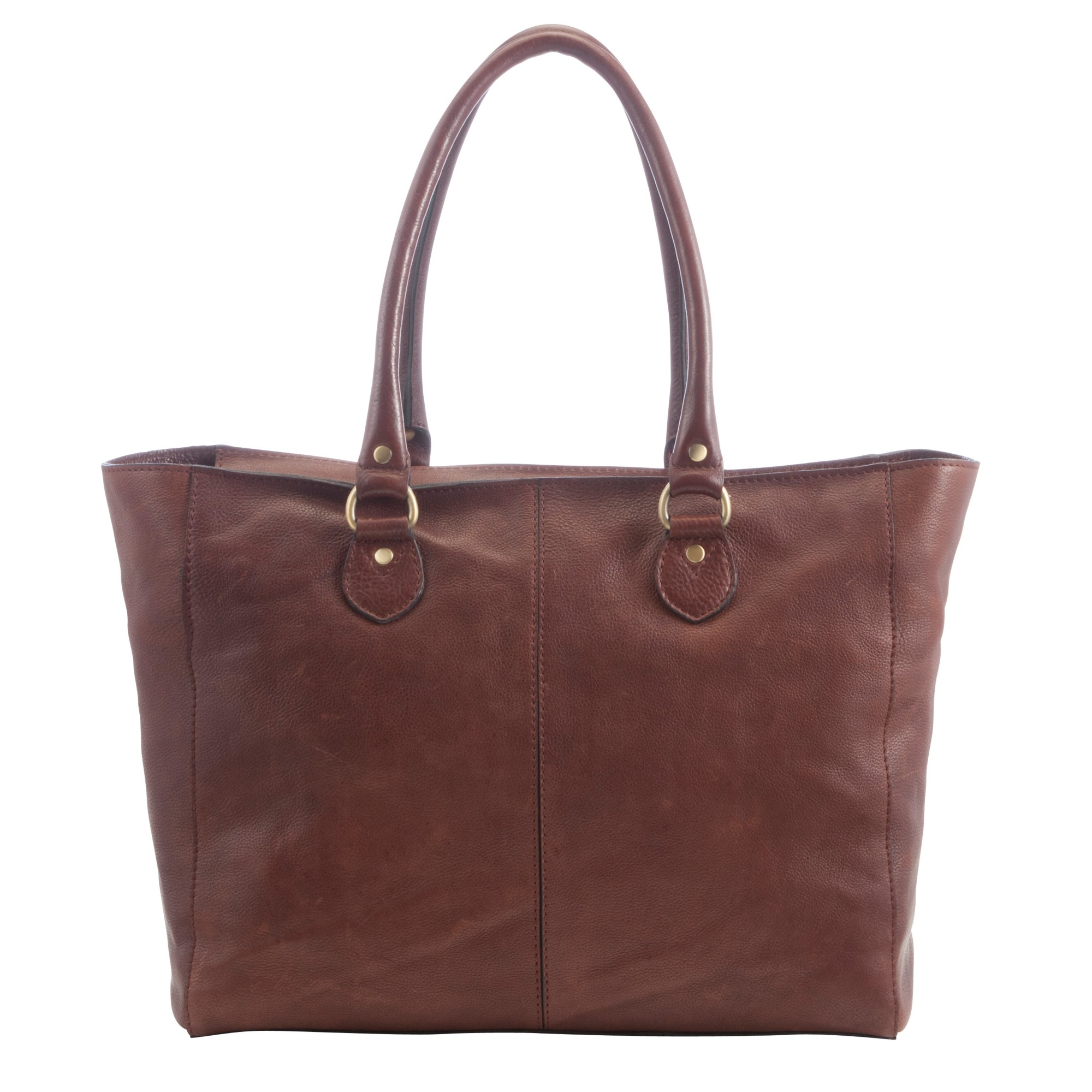 John lewis Winchester Large Leather Tote Bag in Brown (Dark Tan) | Lyst