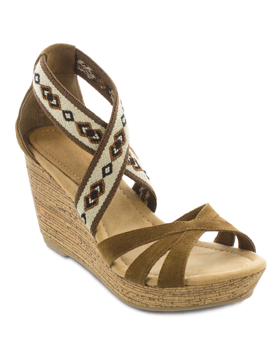 suede brown sandals