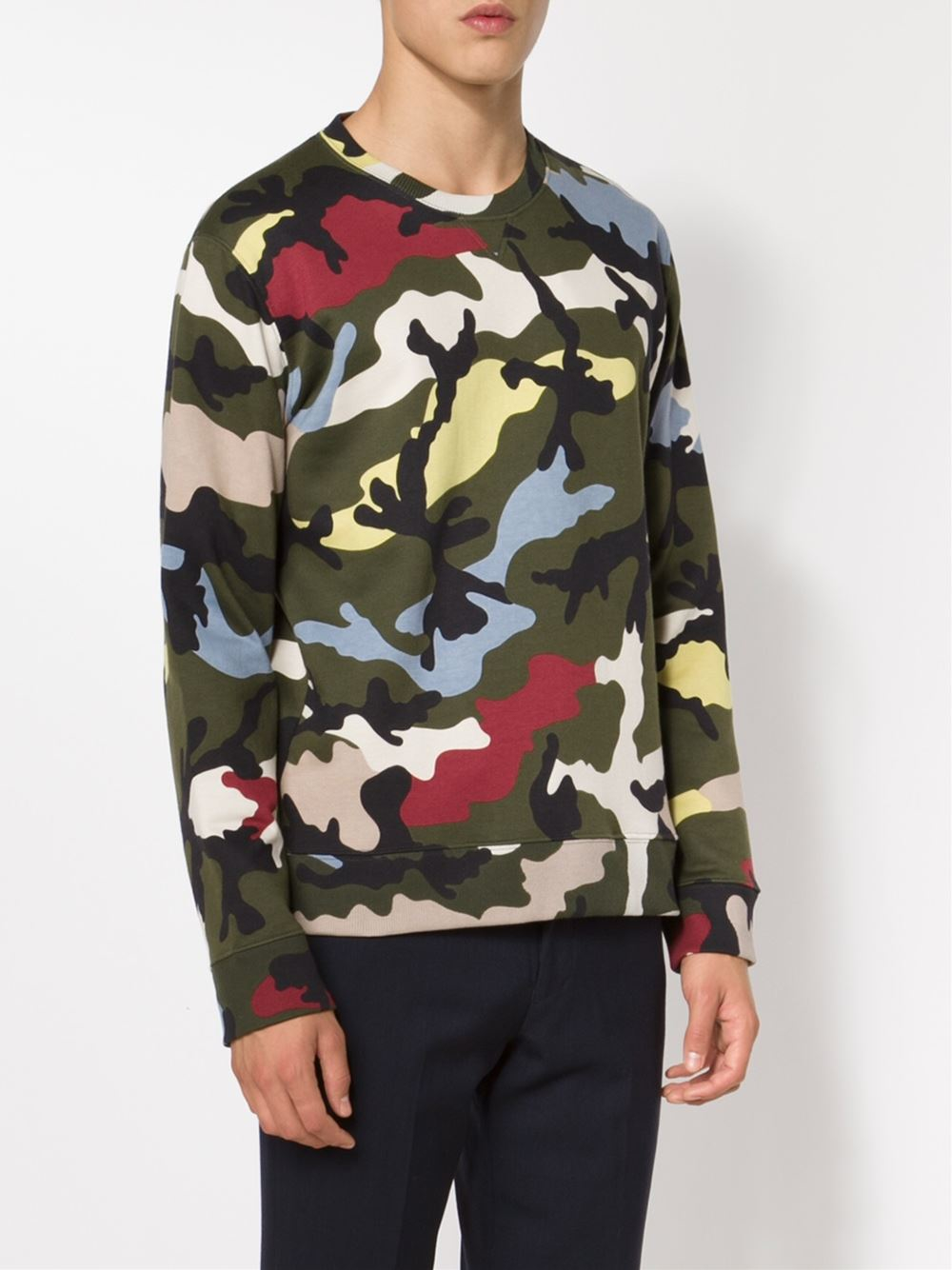 valentino camo sweater
