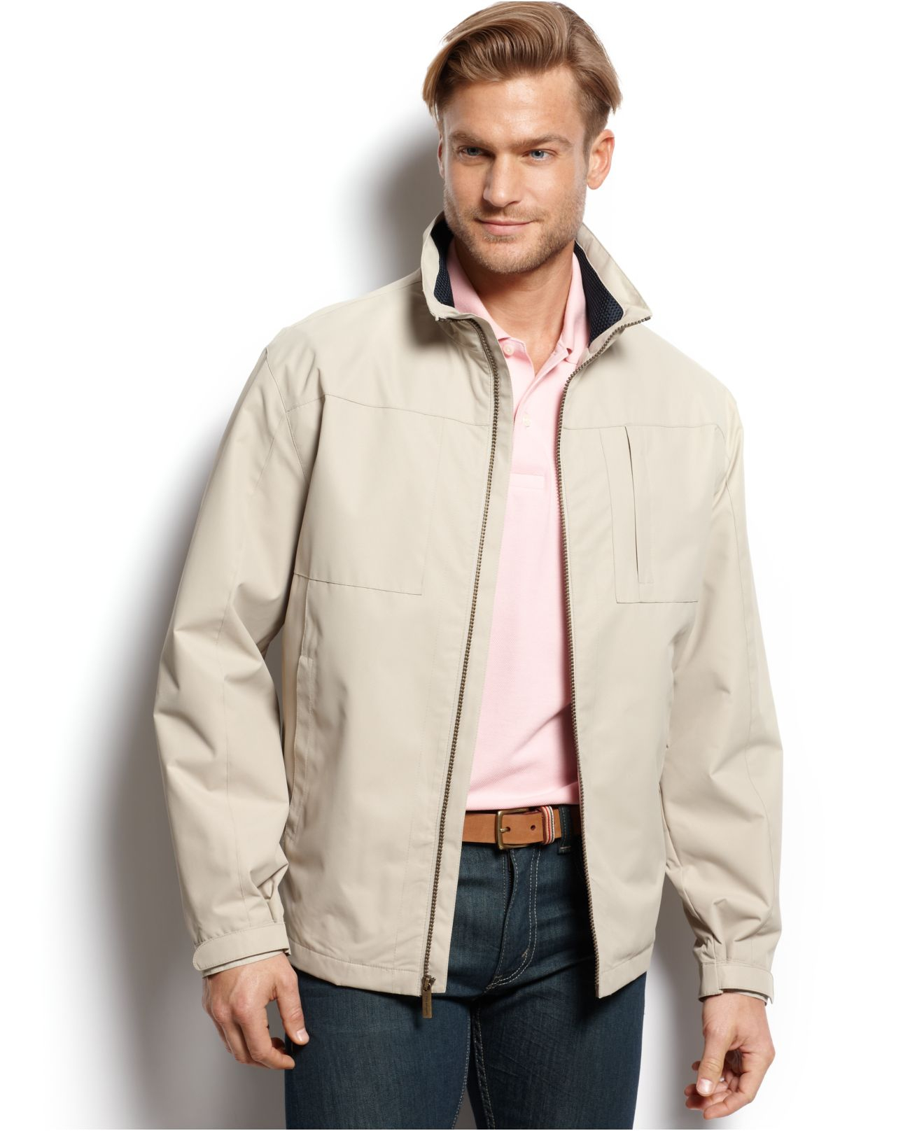 Lyst London Fog Hayes Lined Hipster Jacket In Natural For Men