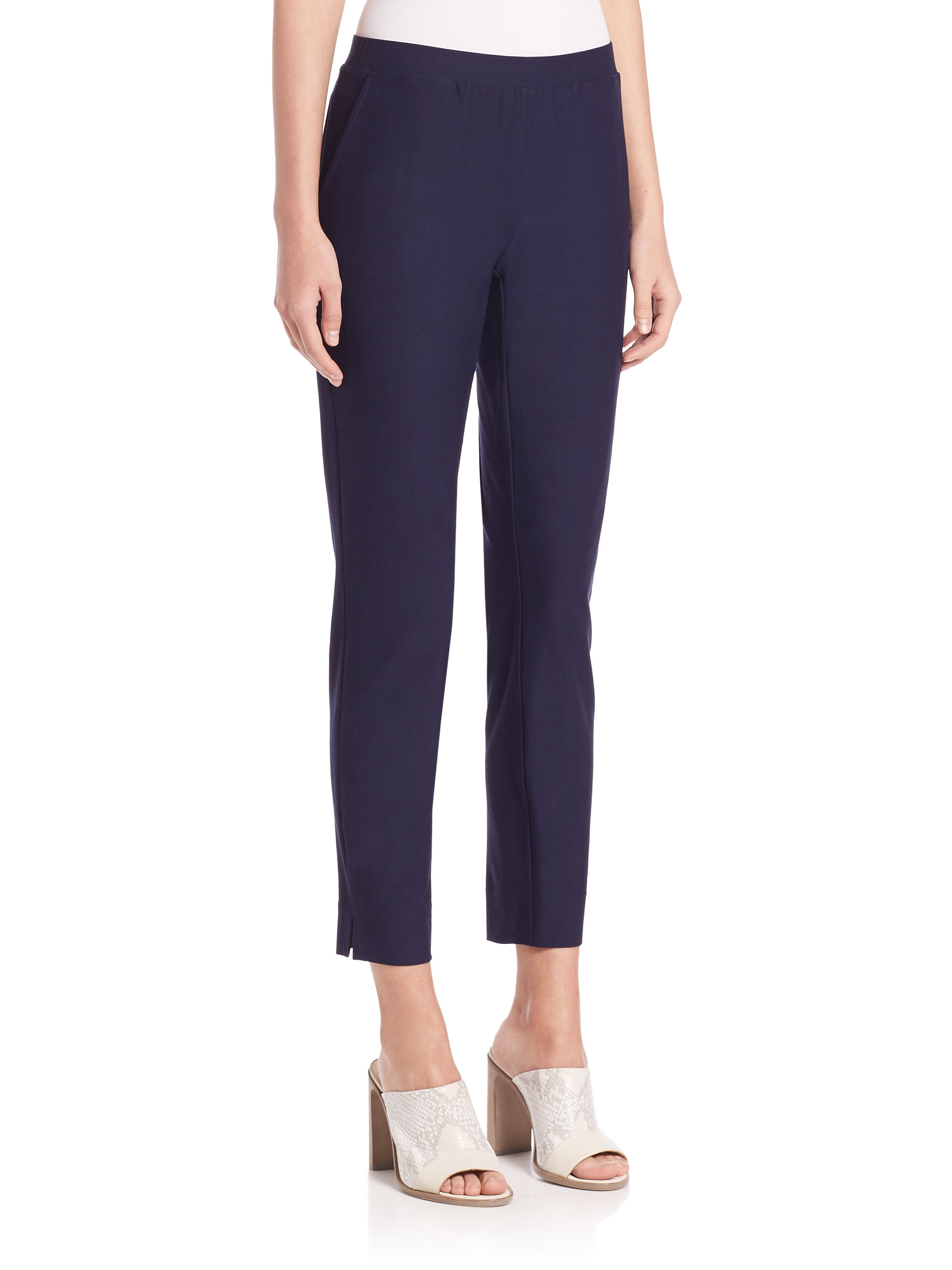 Lyst - Eileen Fisher Tapered-ankle Pants in Blue