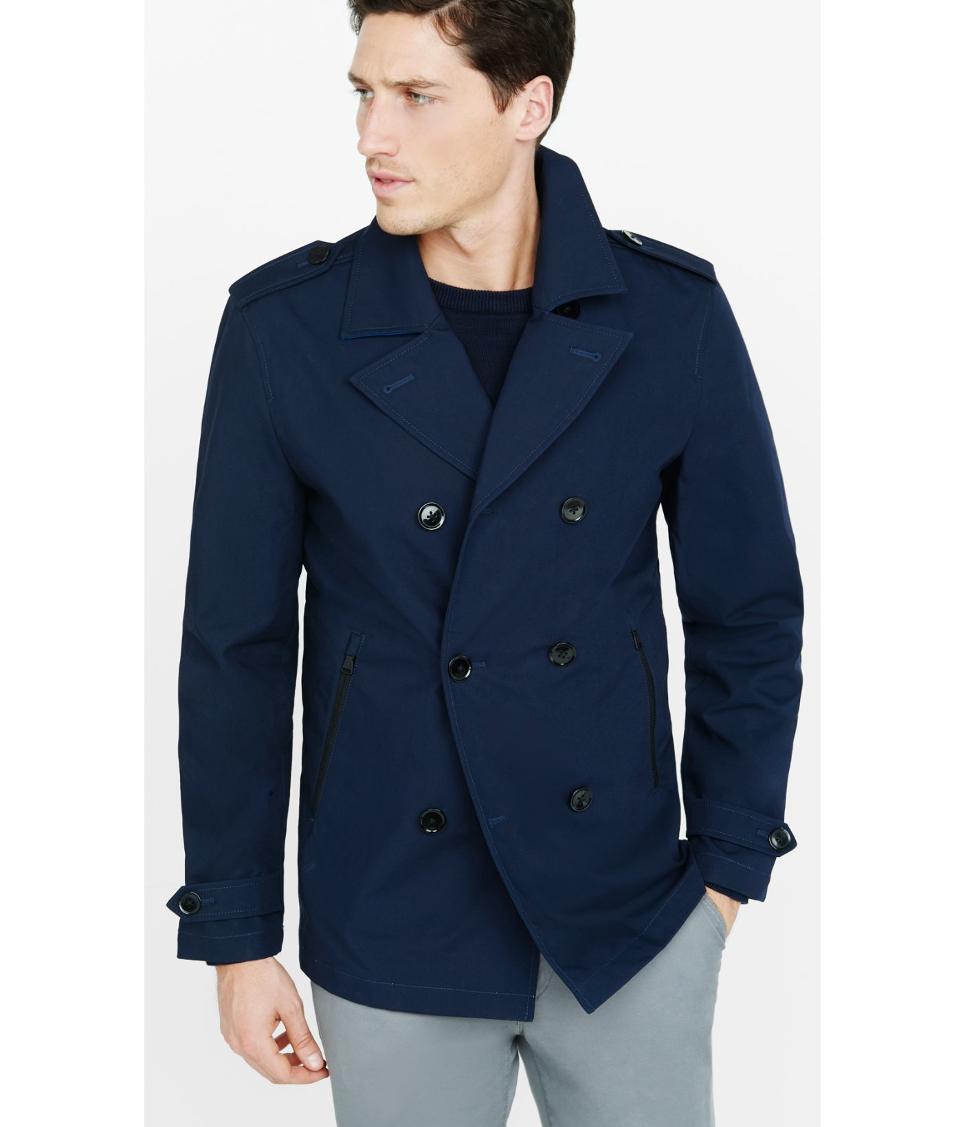 Cotton Pea Coat Men | Han Coats