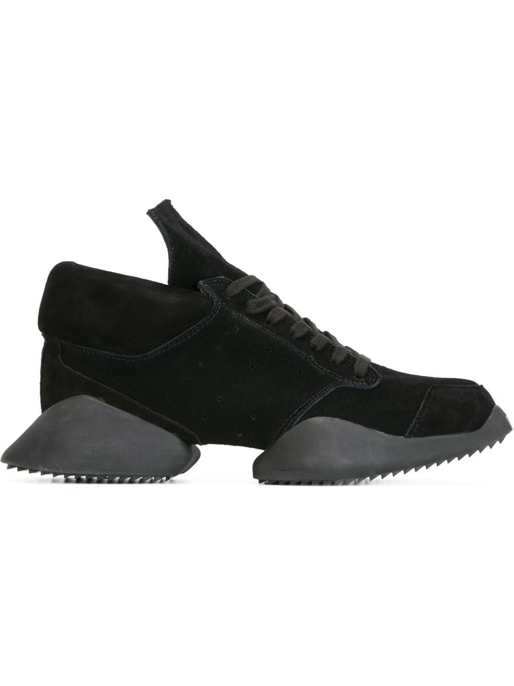 Rick owens X Adidas 'tech Runner' Sneakers in Black | Lyst