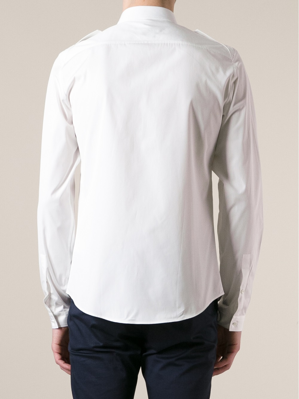 Lyst - Gucci Plain Shirt in White for Men