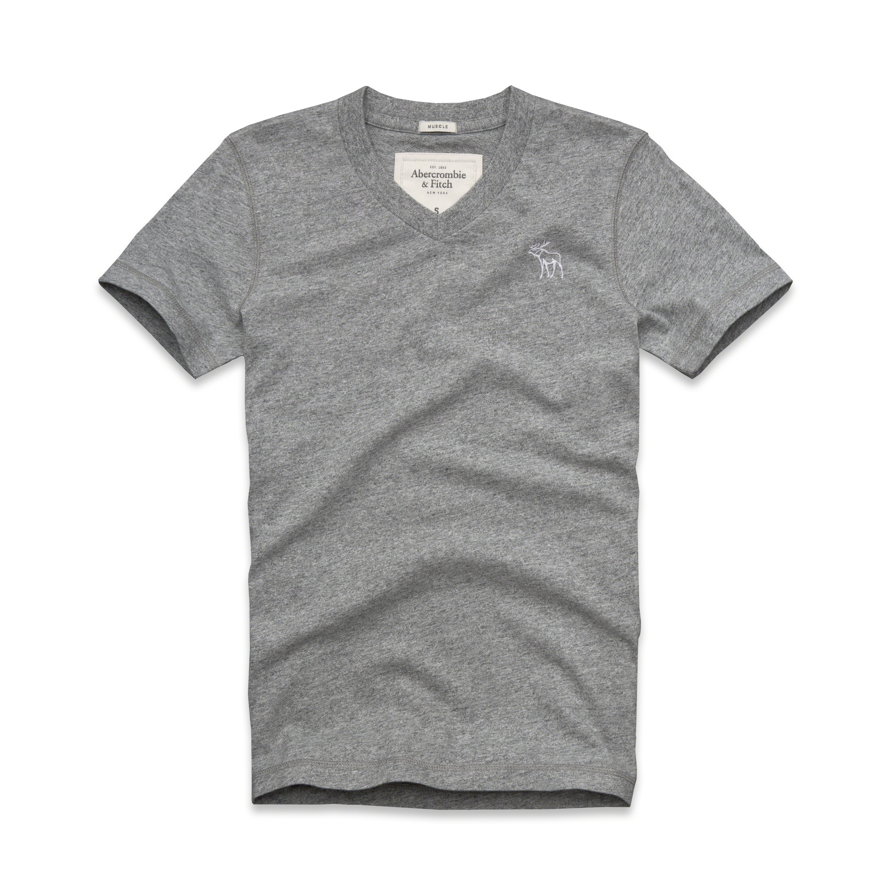 Lyst - Abercrombie & Fitch Hunters Pass V-neck Tee in Gray for Men