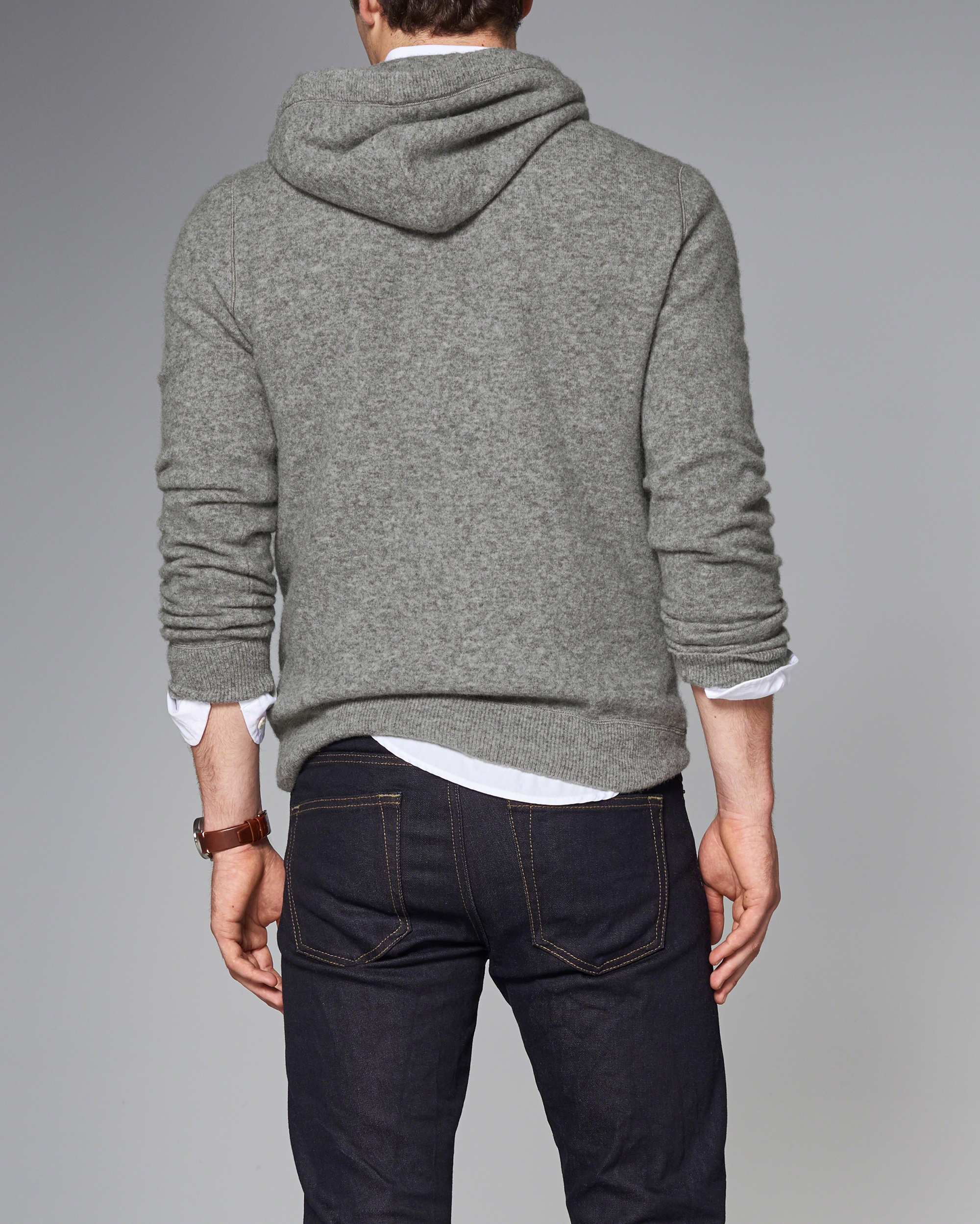 Lyst Abercrombie And Fitch Popover Hoodie In Gray For Men
