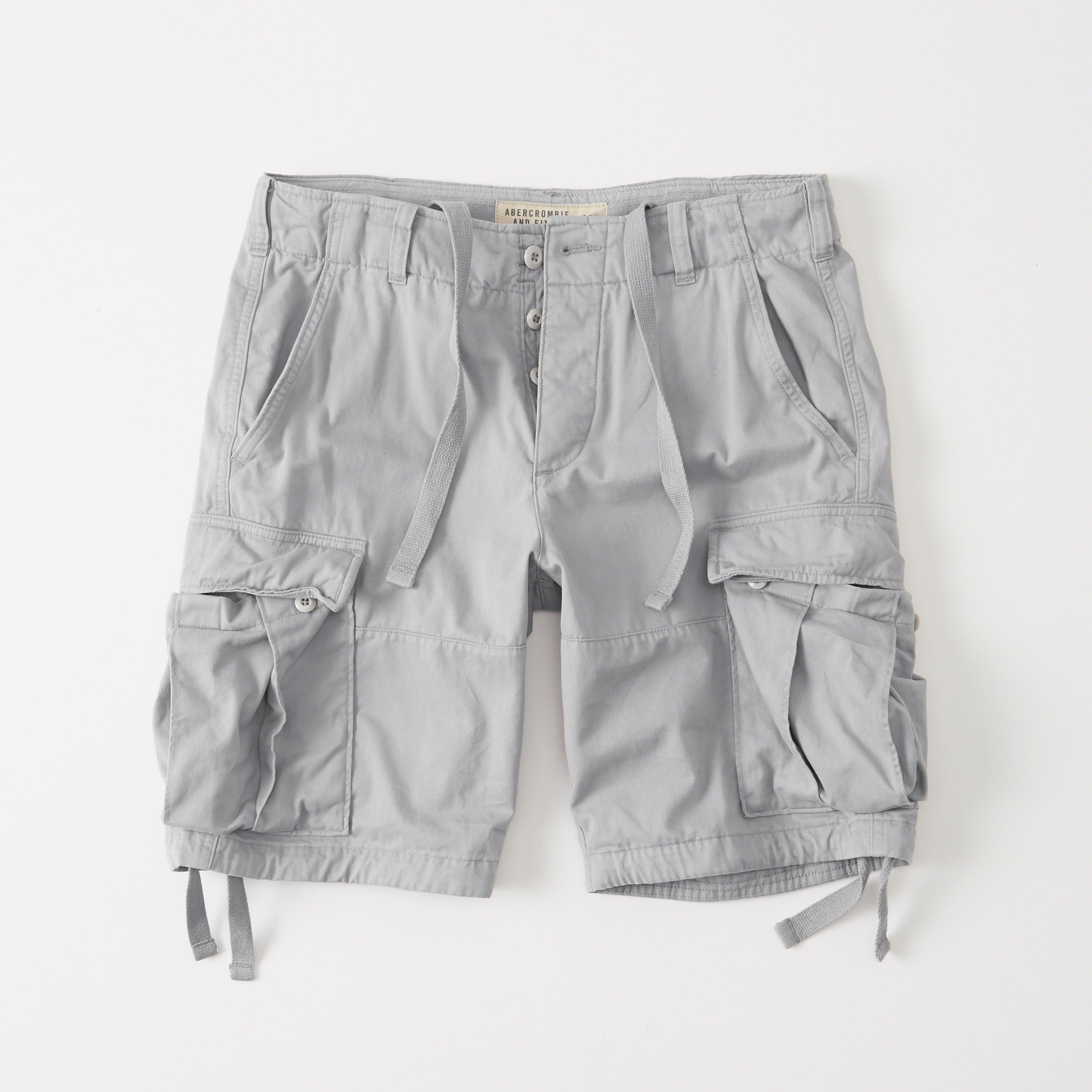 Lyst - Abercrombie & Fitch Cargo Shorts in Gray for Men