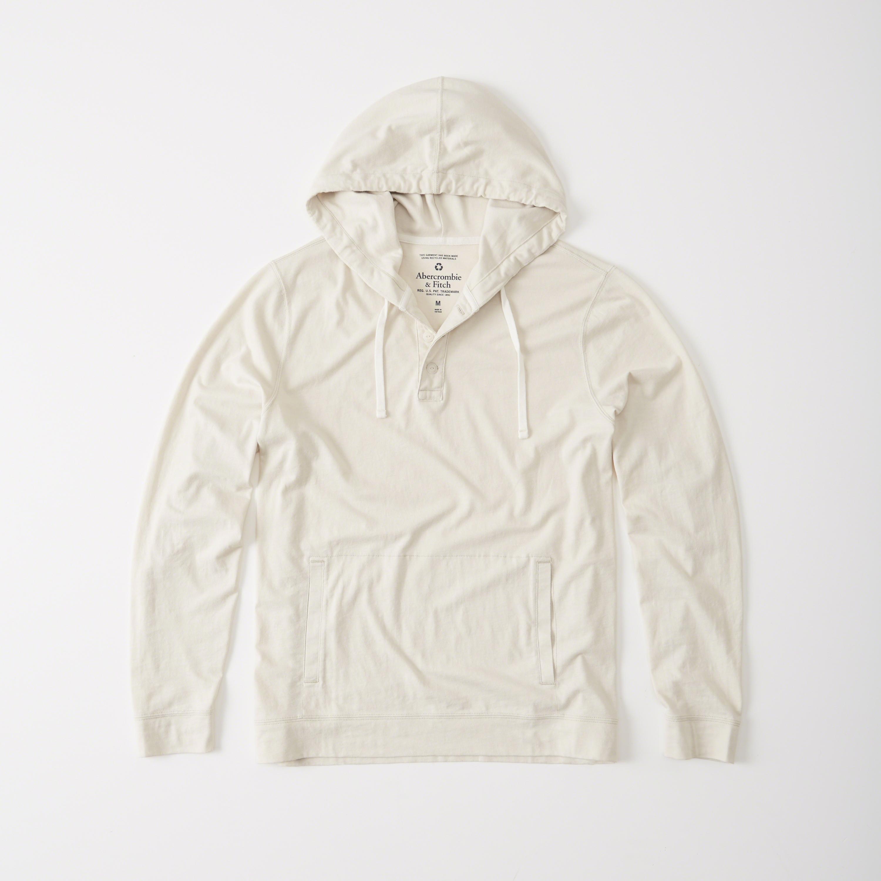 Lyst - Abercrombie & fitch Recycled Fabric Lightweight Hoodie in ...