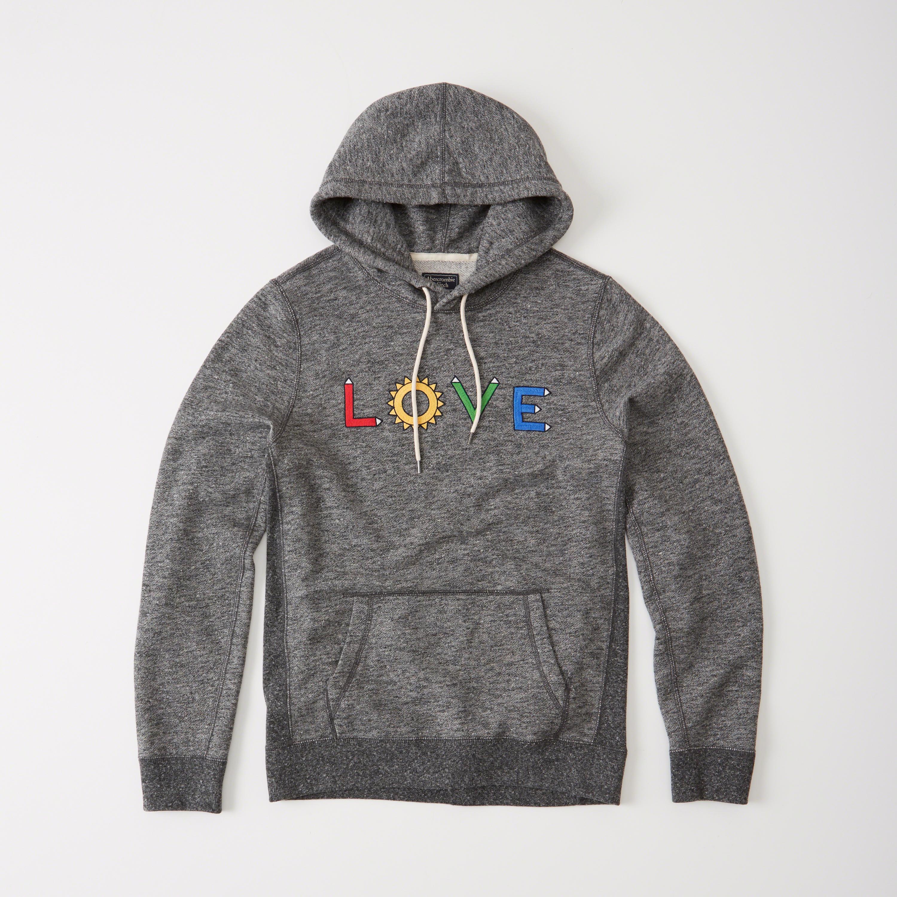 Lyst - Abercrombie & Fitch Pride Graphic Hoodie in Gray for Men