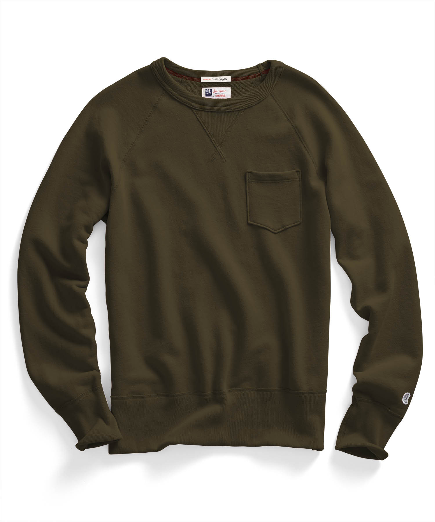 Todd snyder Classic Pocket Sweatshirt In Olive in Green ...