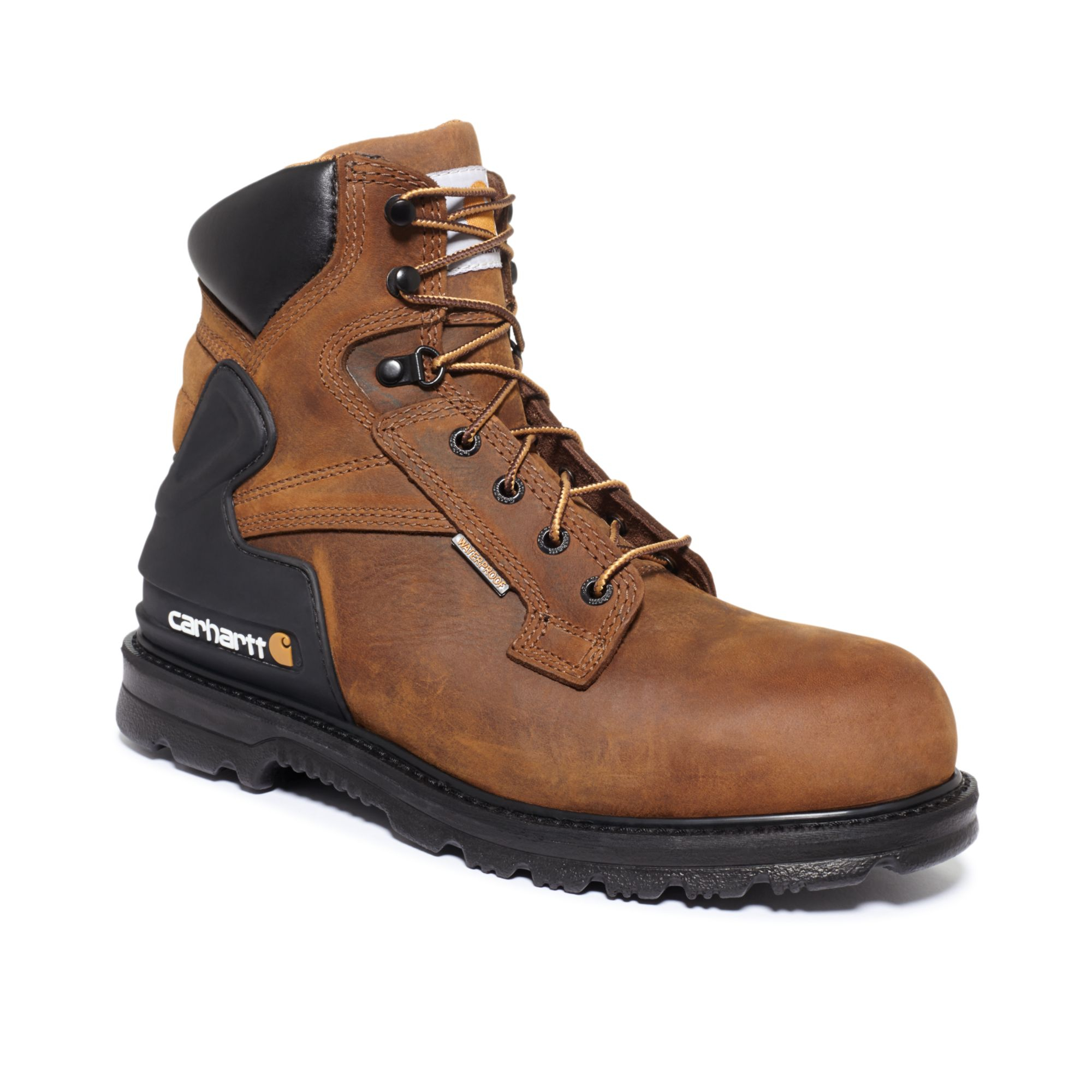 Carhartt 6-Inch Bison Waterproof Steel Toe Work Boots in Brown for Men ...