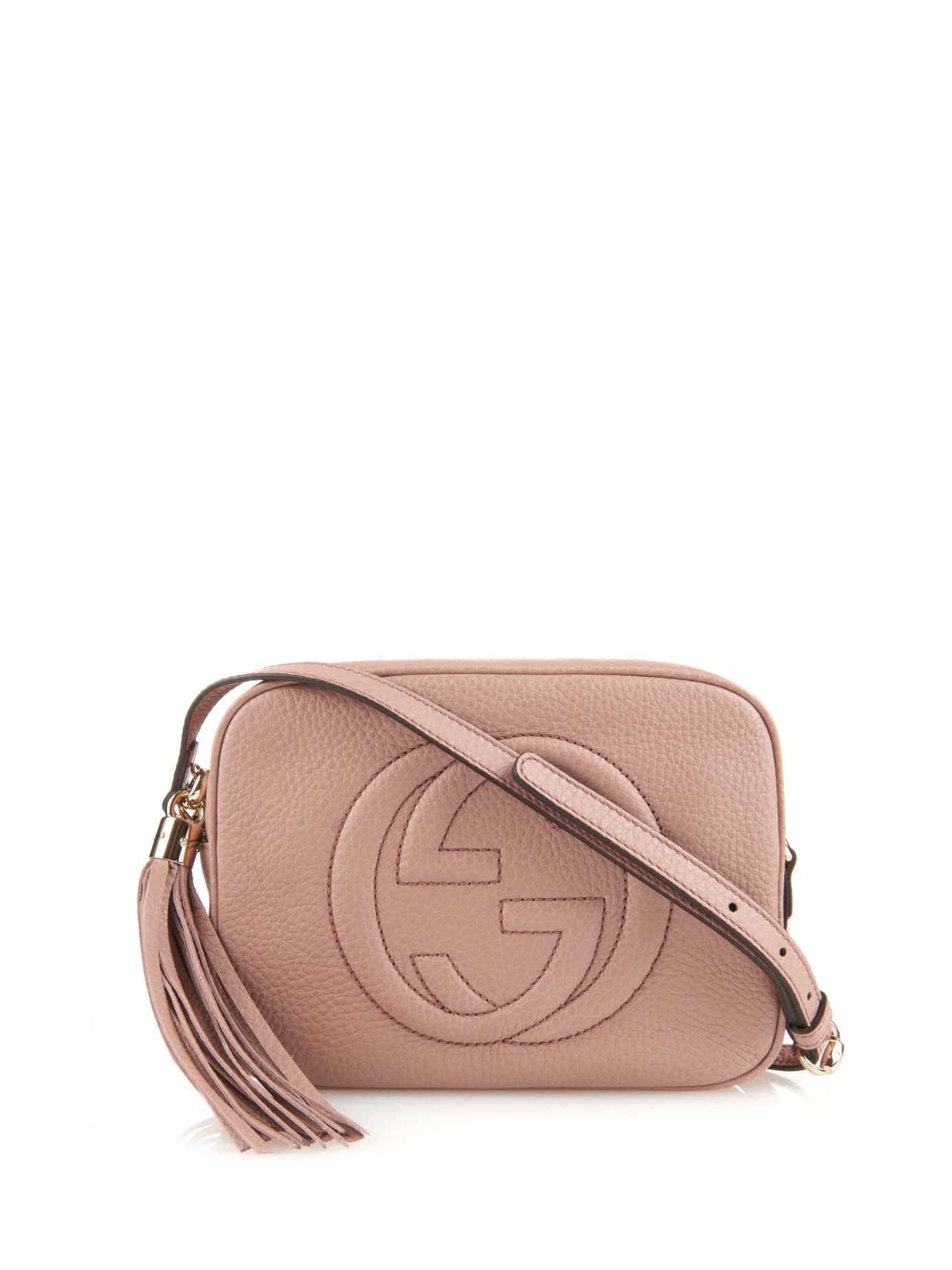 Lyst Gucci Soho Leather Cross Body Bag In Pink Gallery