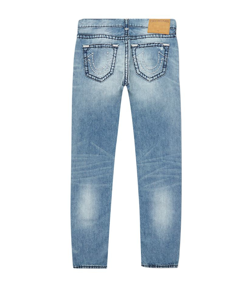 True religion Rocco Ripped Skinny Jeans in Blue for Men | Lyst