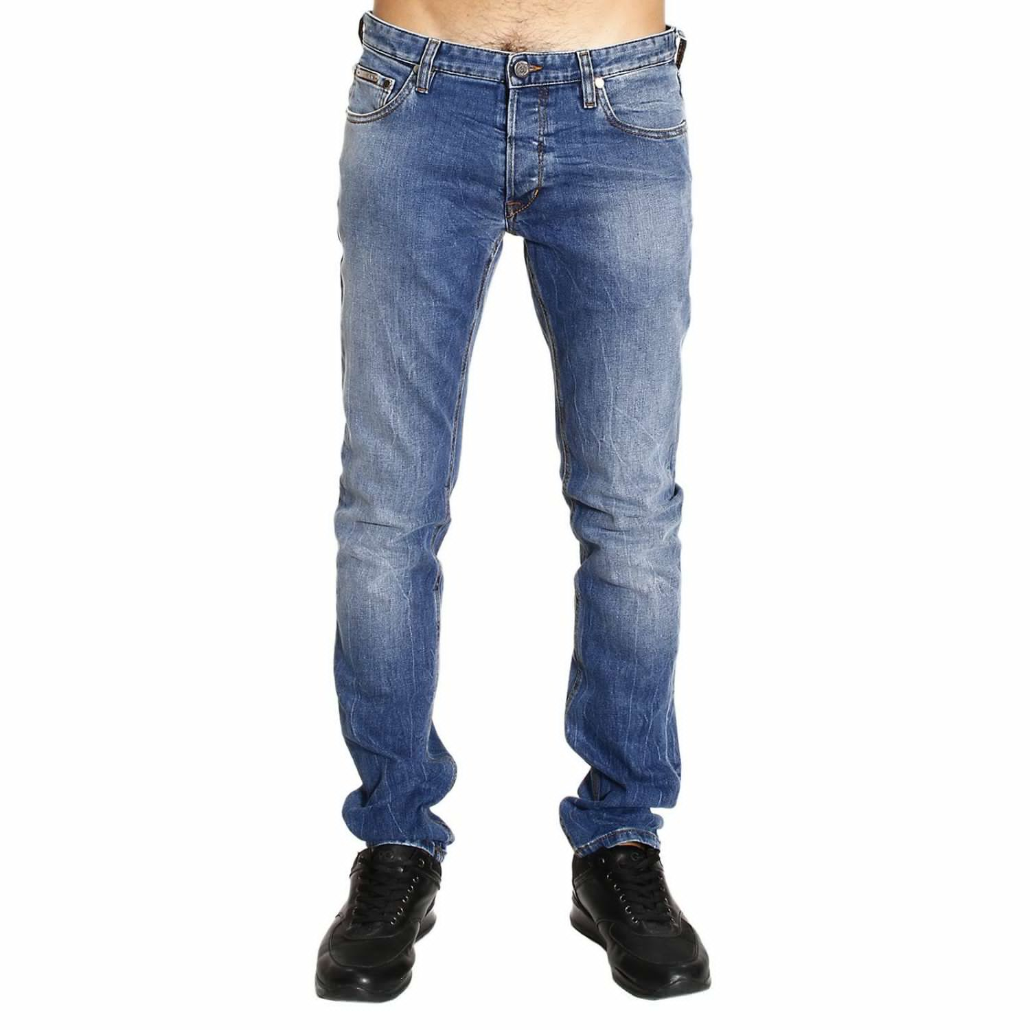 Lyst - Roberto Cavalli Jeans Denim Used Slim Stretch in Blue for Men
