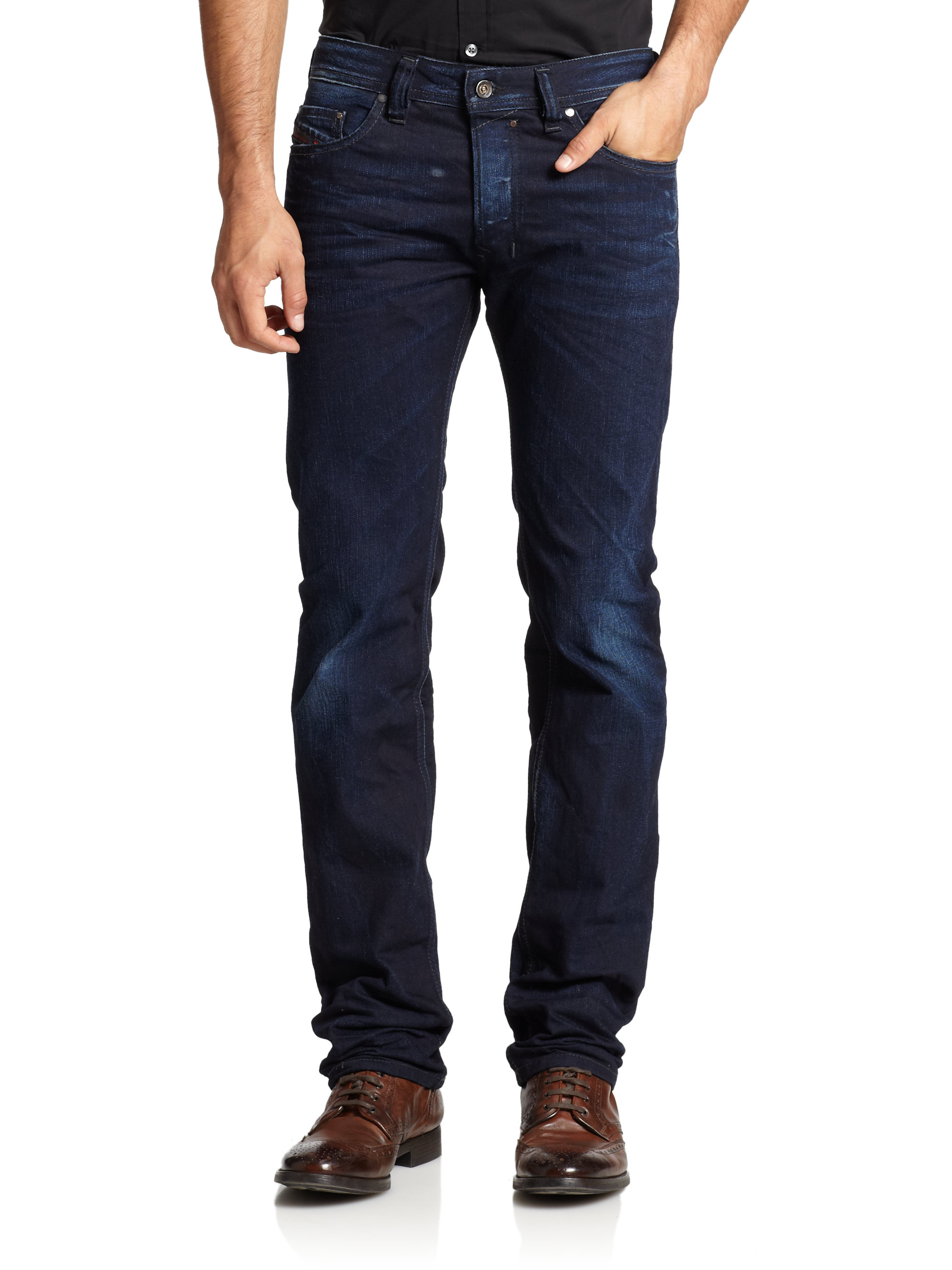 Lyst - Diesel Safado Dark Wash Straight-leg Jeans in Blue for Men