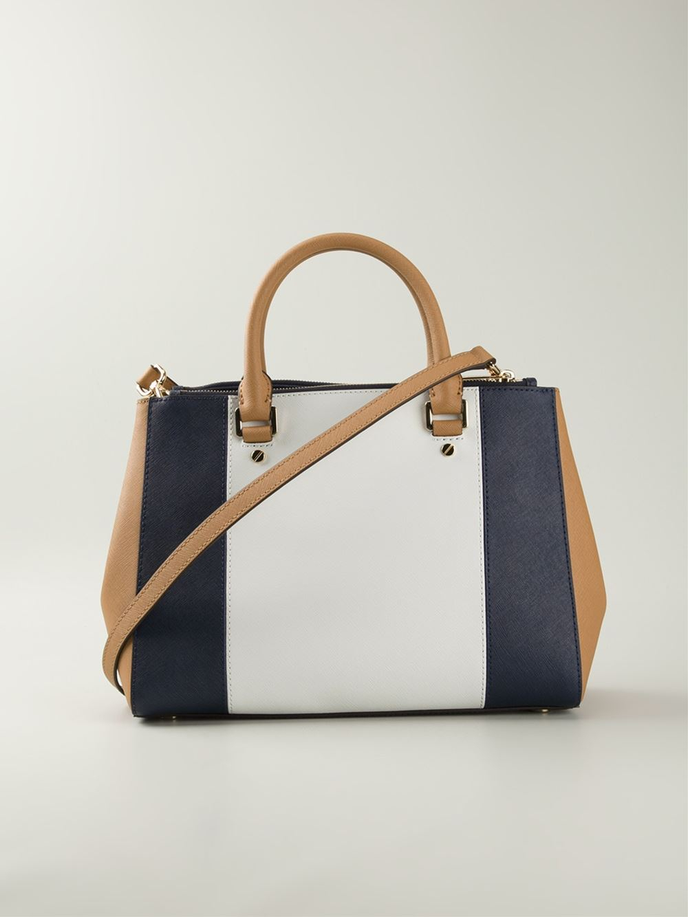 Lyst Michael Kors Sutton Medium Centre Stripe Bag Gallery