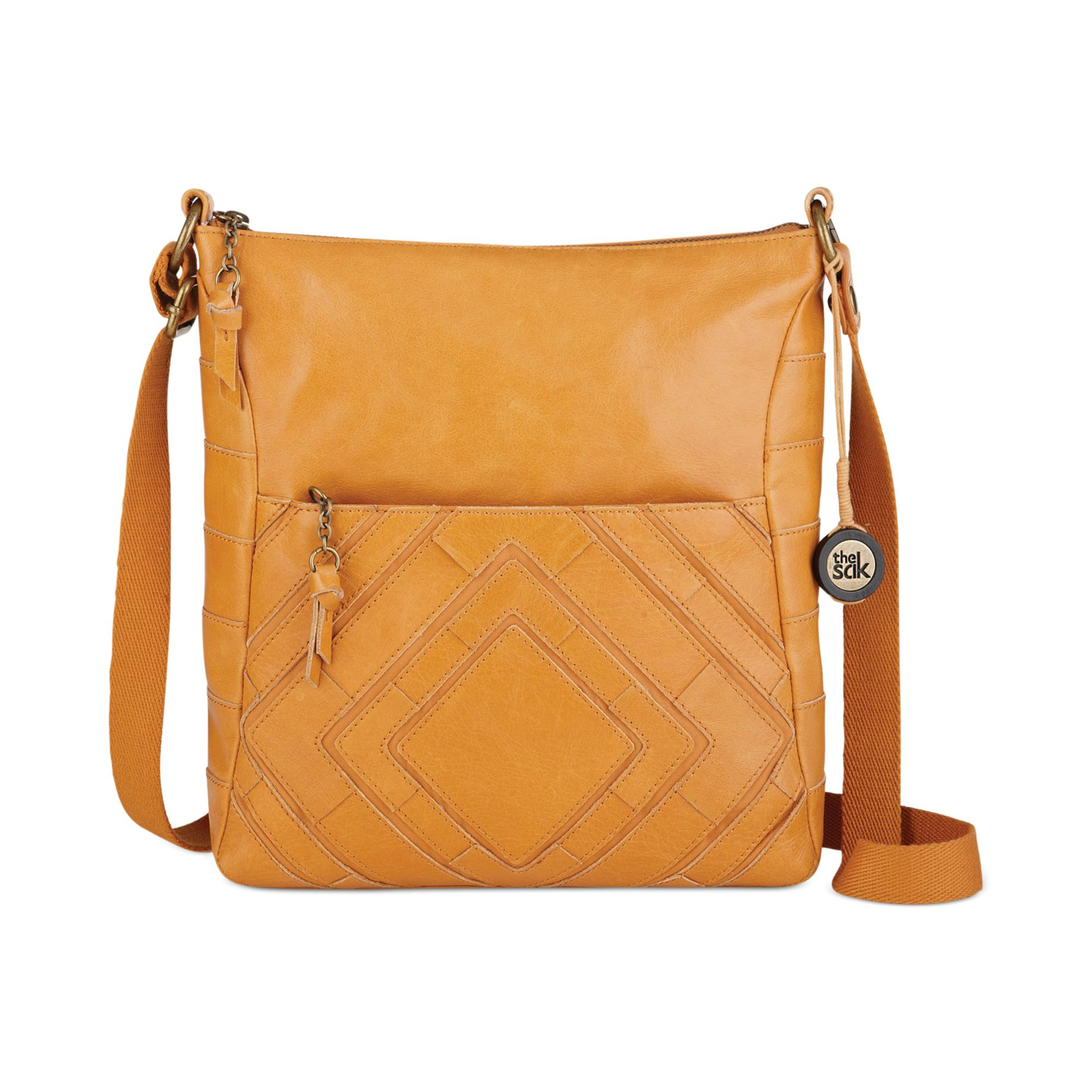 Lyst The Sak Iris Leather Crossbody Bag In Orange Gallery