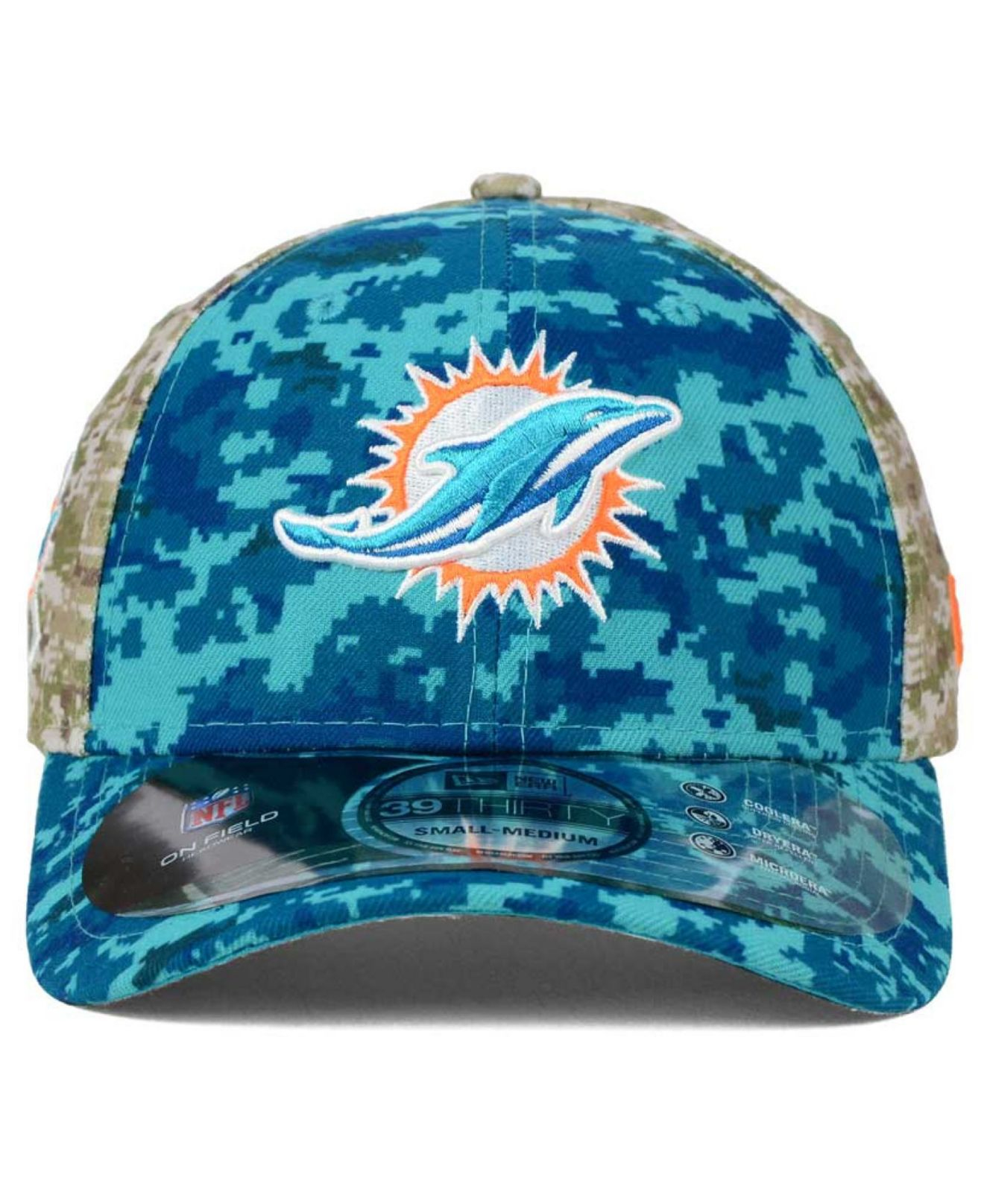 miami dolphins camo hat