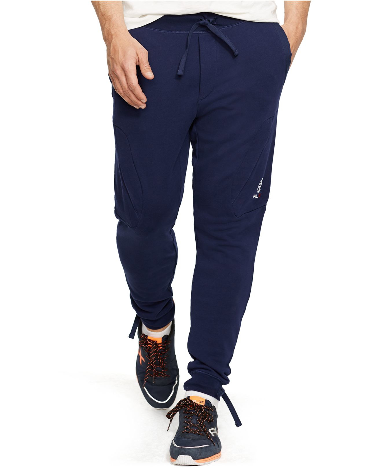 Lyst - Polo Ralph Lauren Wimbledon Cotton Jogging Pants in Blue for Men