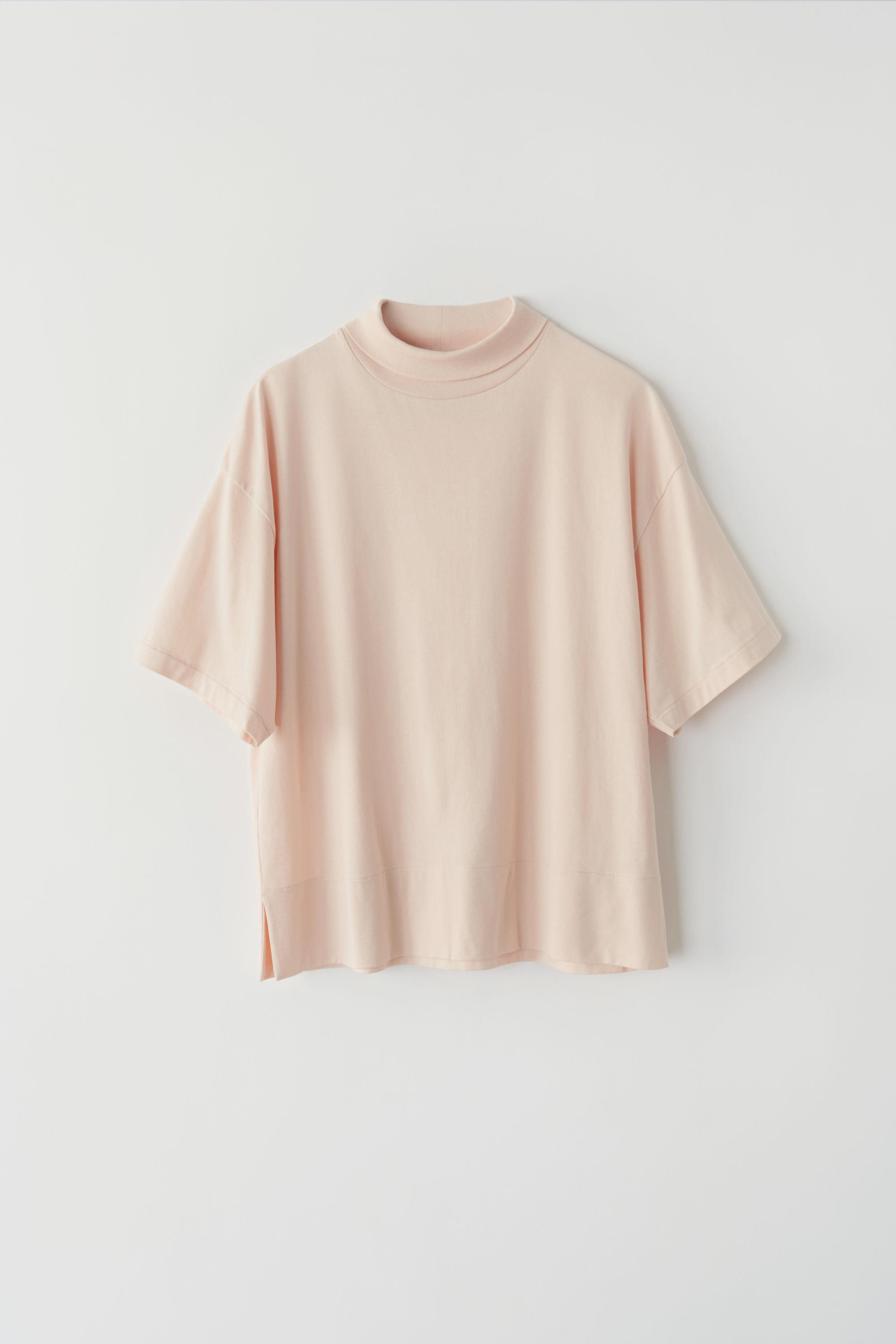 Download Acne Studios Cotton Fn-wn-tshi000008 Light Pink Mock Neck ...