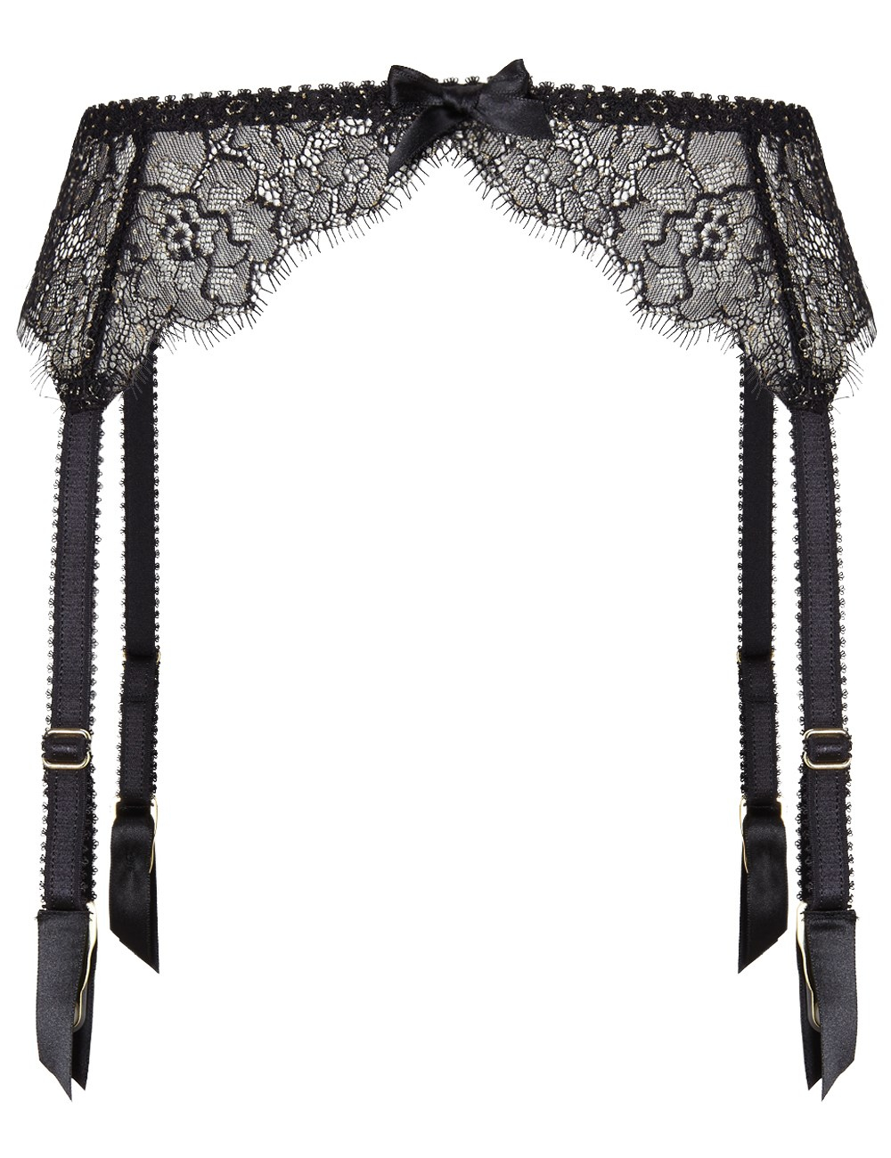 L'agent by agent provocateur Black Lace Suspender Belt in Black | Lyst