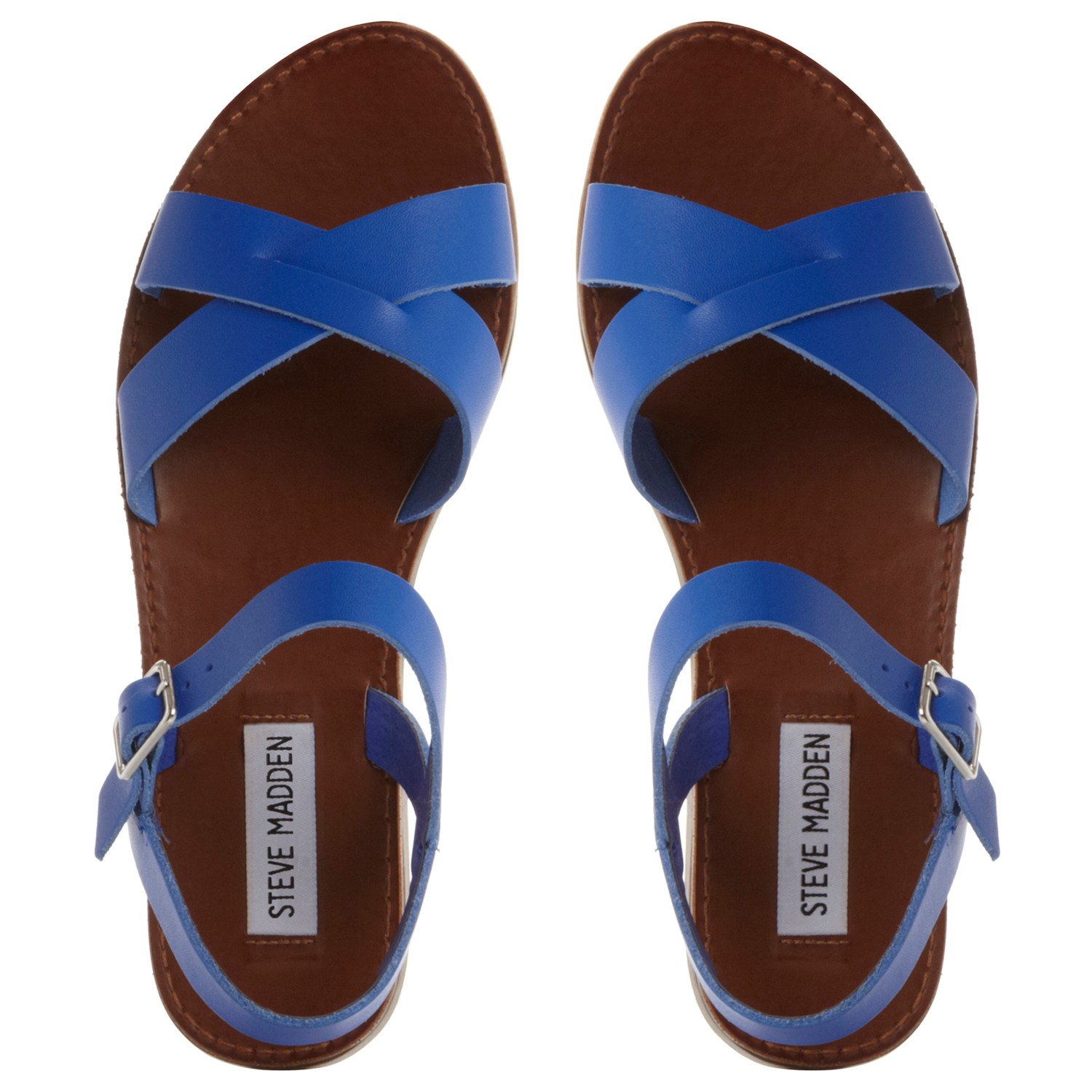 pale blue flat sandals