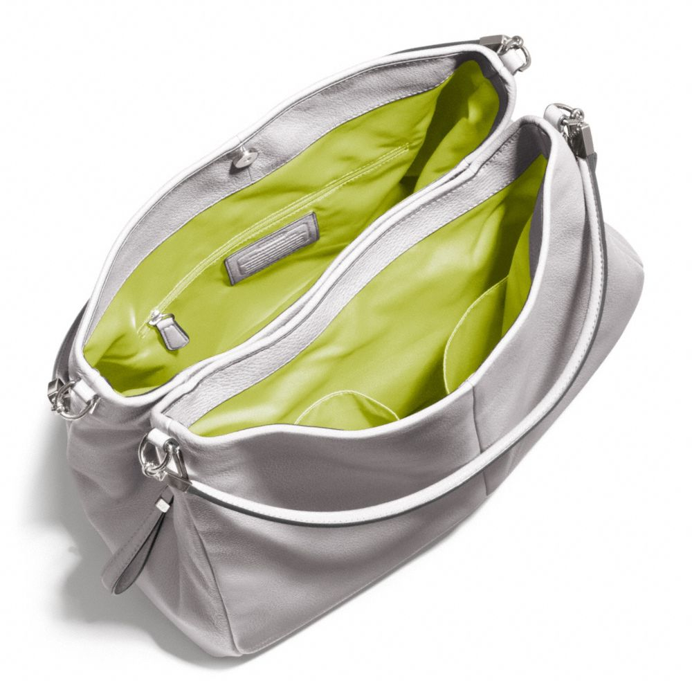 Coach Madison Leather Phoebe Shoulder Bag in Gray Lyst