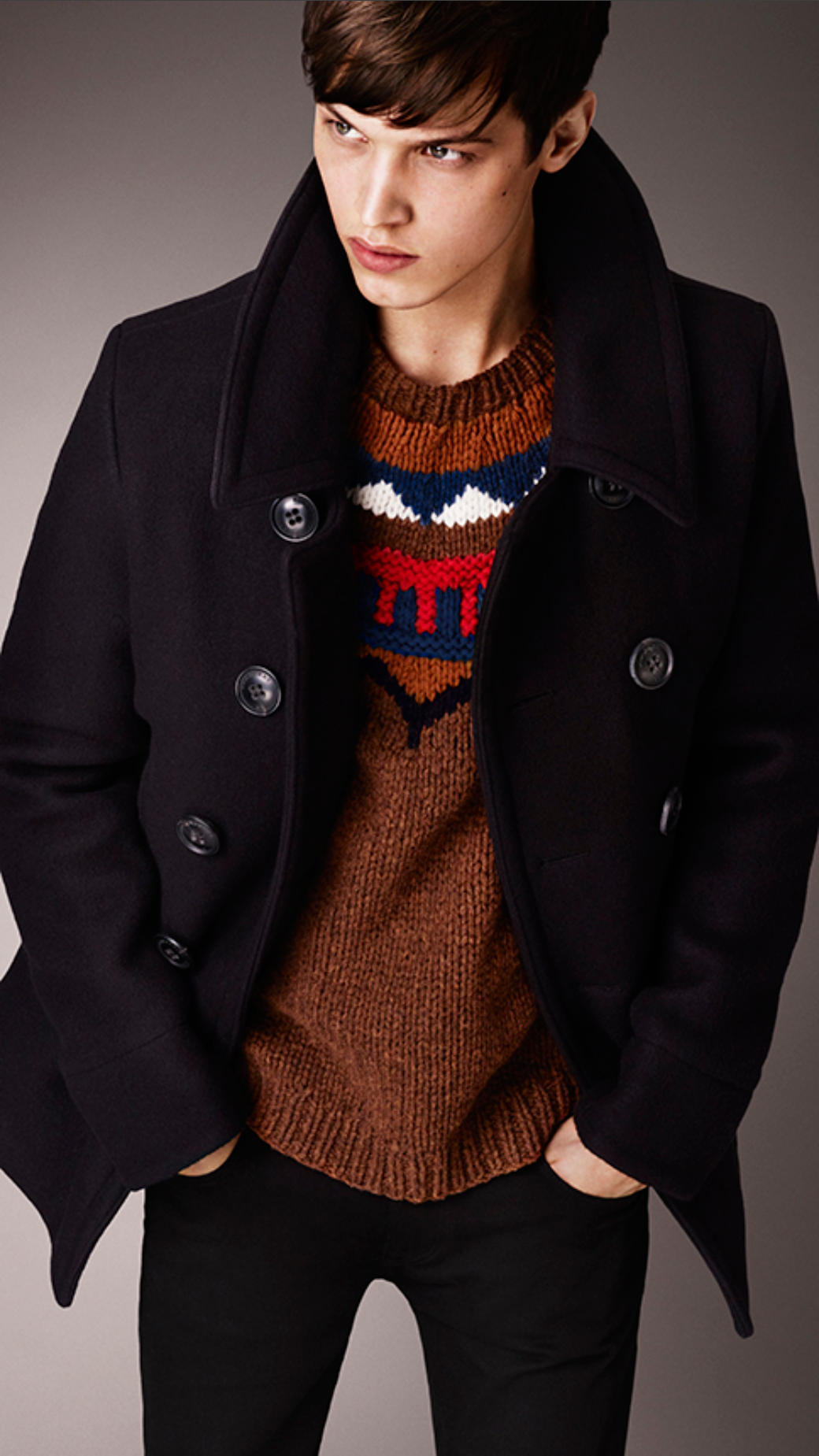 I Jeans By Buffalo Wool Blend Pea Coat Where To How Wear Buffalo David Bitton Wool Blend Pea Coat With Scarf