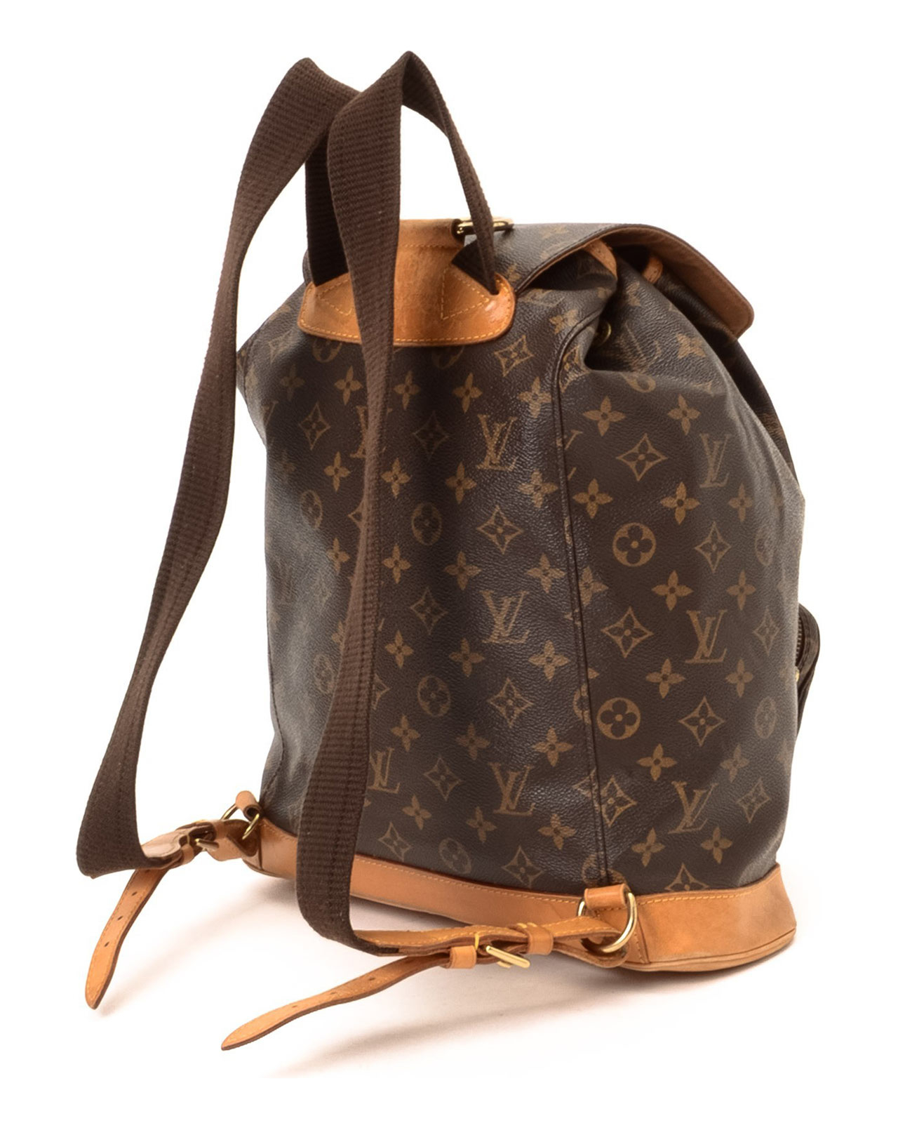 Louis vuitton Montsouris Gm Backpack in Brown | Lyst