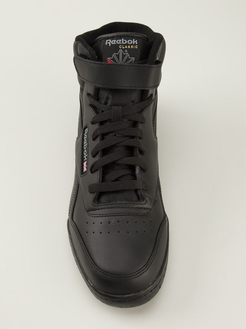 Reebok 'ex-o-fit' Hi-top Sneakers in Black for Men | Lyst