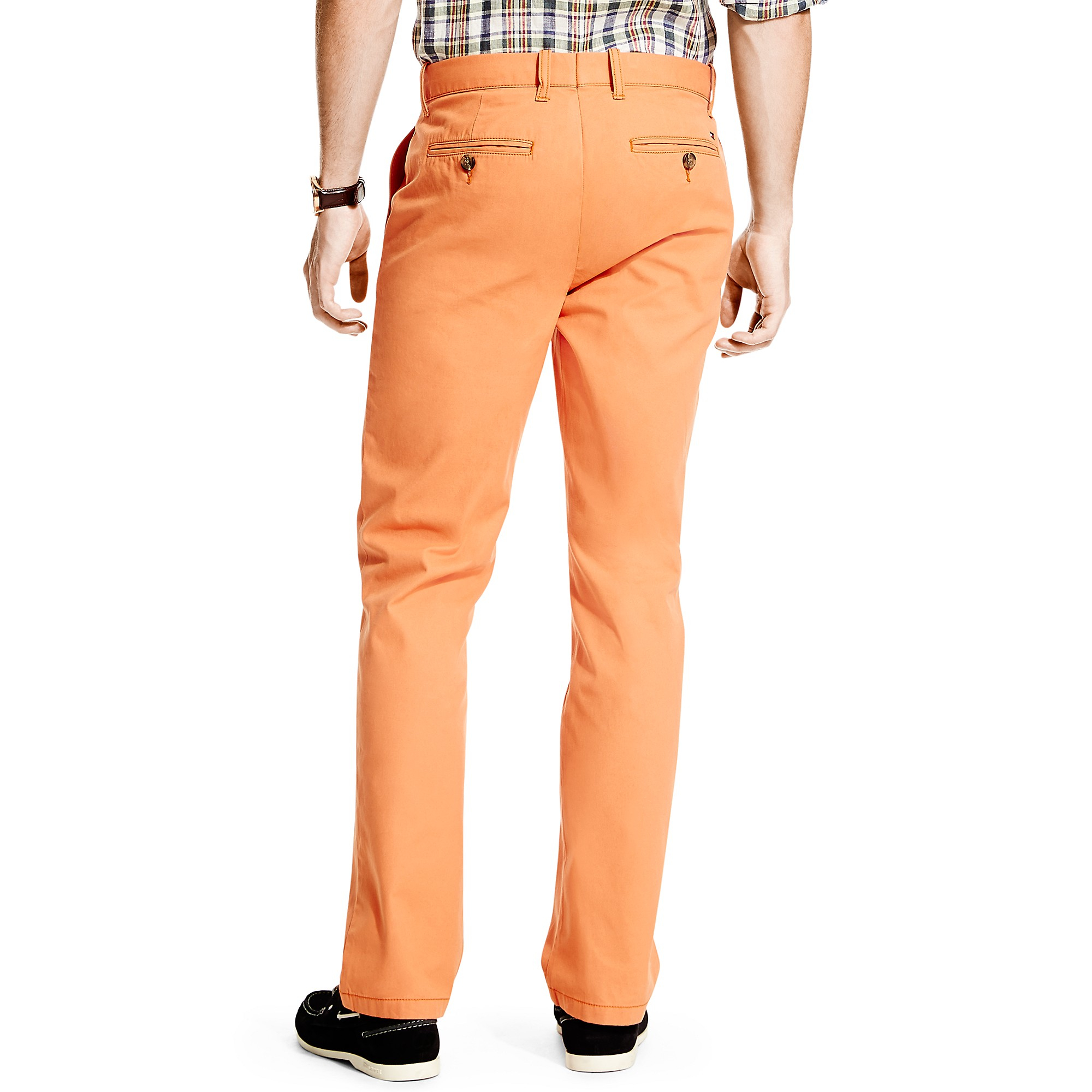 Tommy Hilfiger Custom Fit Chino in Orange for Men (as is sunset orange ...