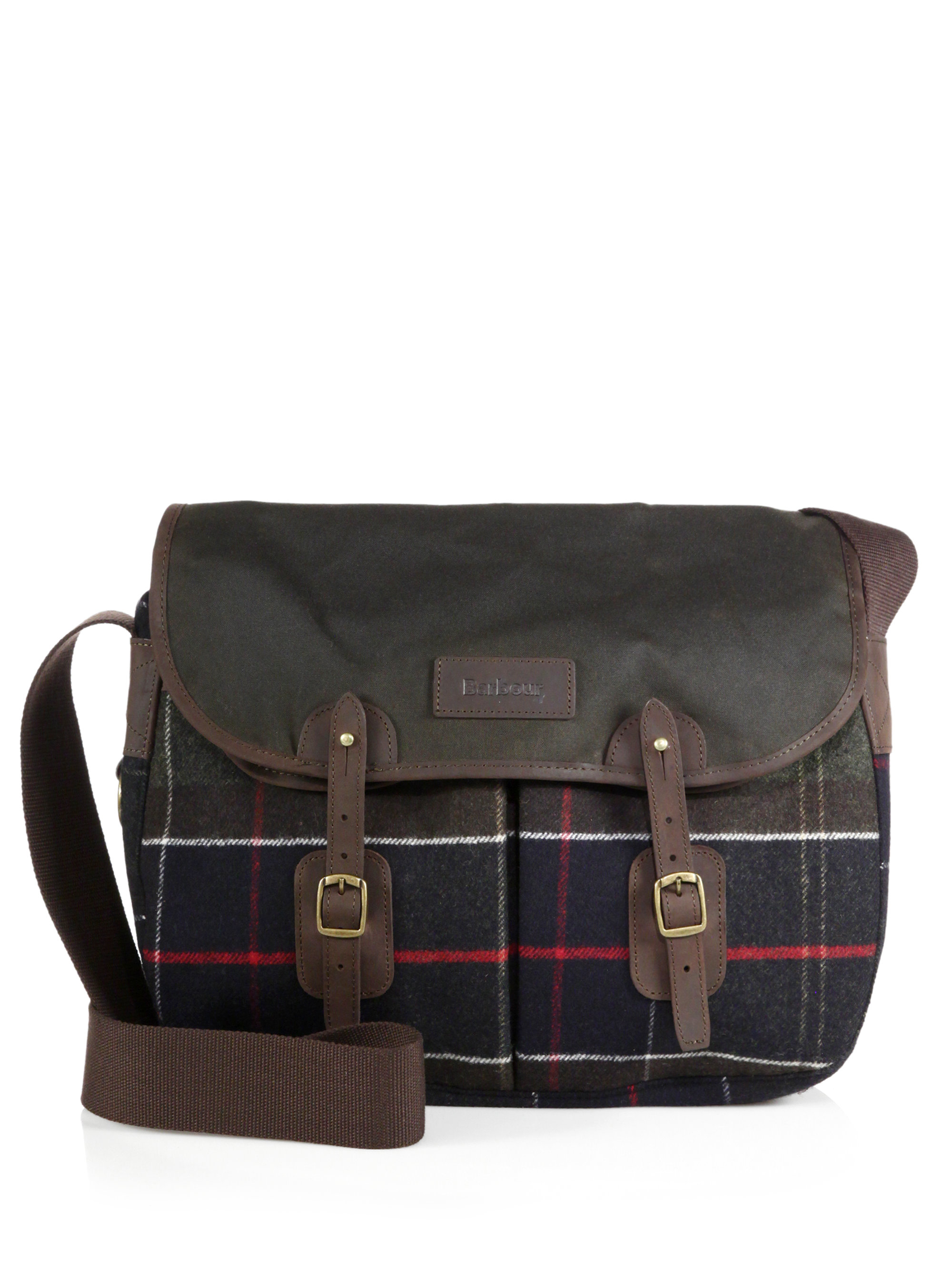 Lyst Barbour Classic Tartan Shoulder Bag In Brown For Men Gallery