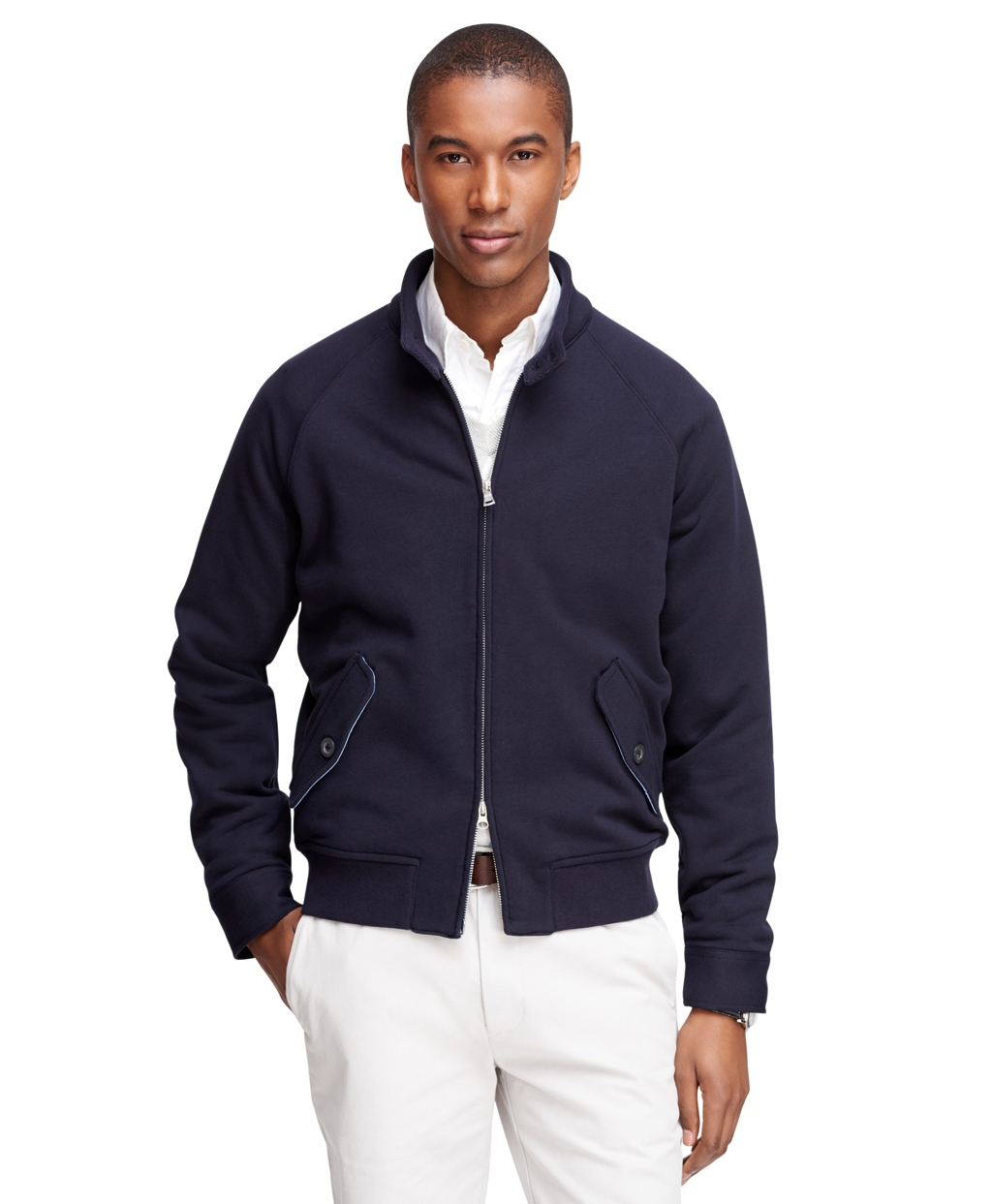 Lyst - Brooks Brothers Knit Jacket in Blue for Men