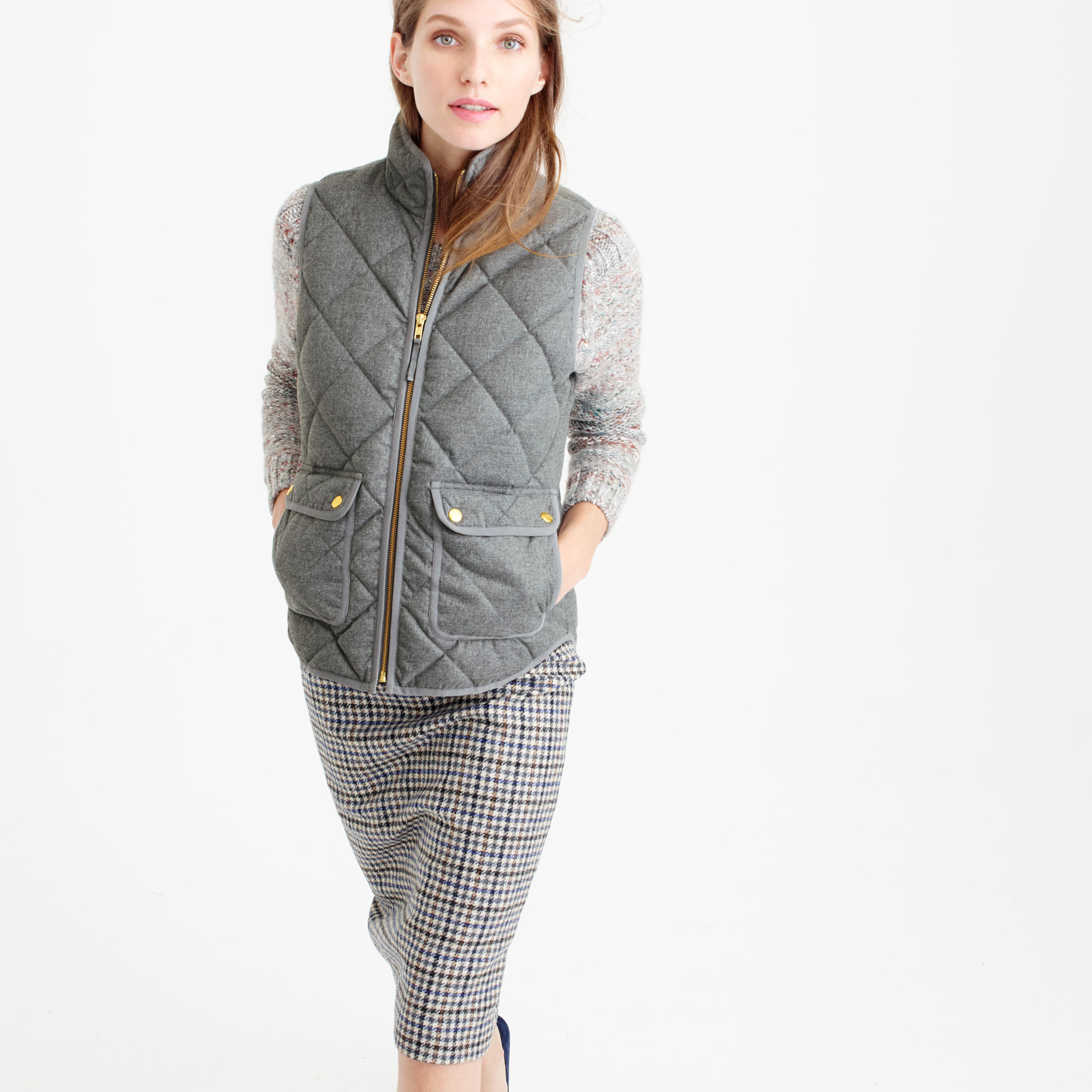 j crew excursion quilted vest