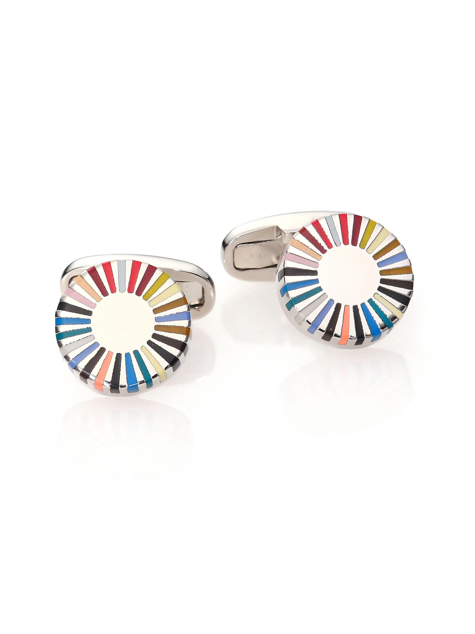 Paul smith Round Multi-color Cufflinks in Multicolor for Men | Lyst