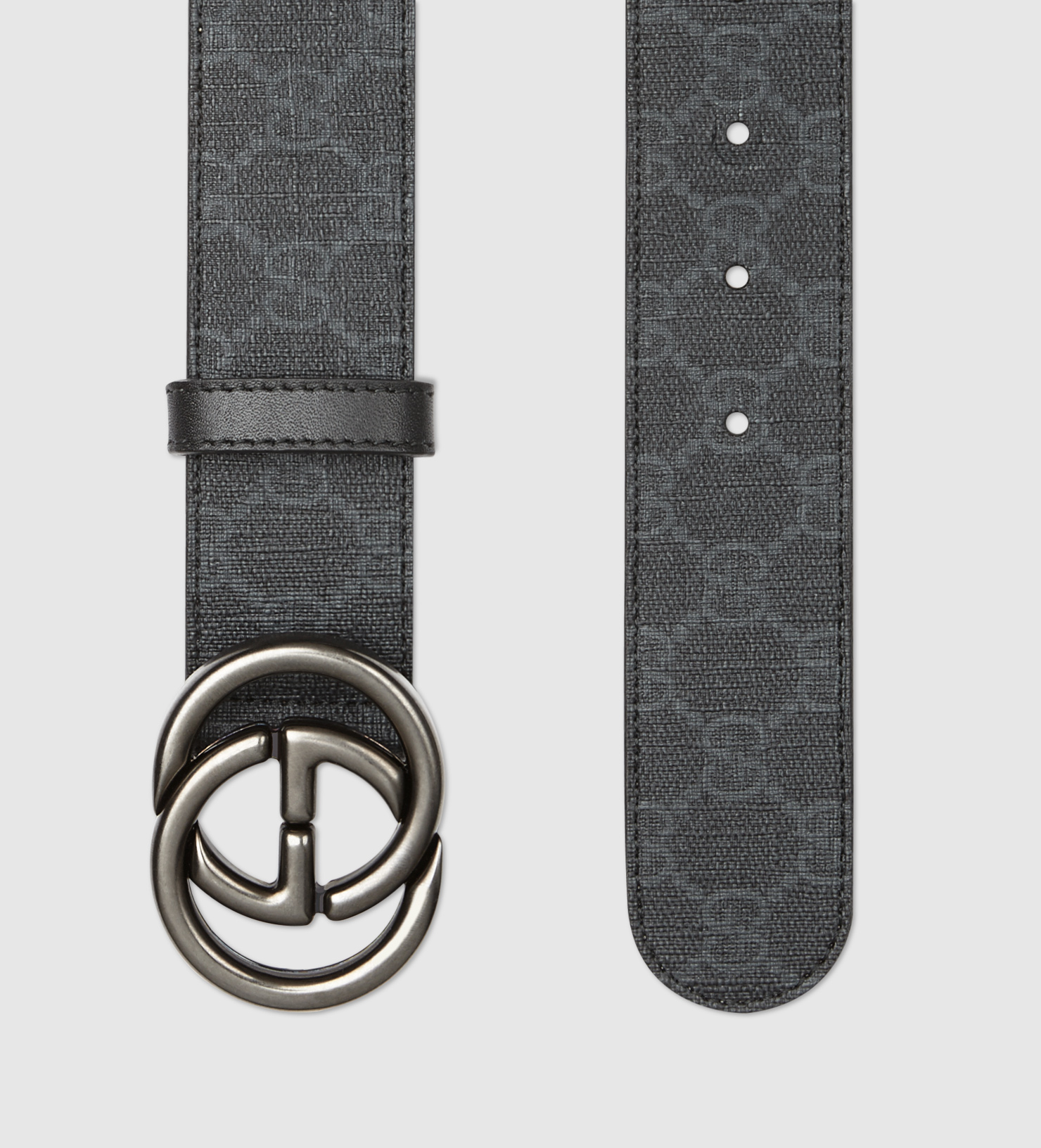 Lyst - Gucci Gg Supreme Canvas Belt With Interlocking G Buckle in Black ...