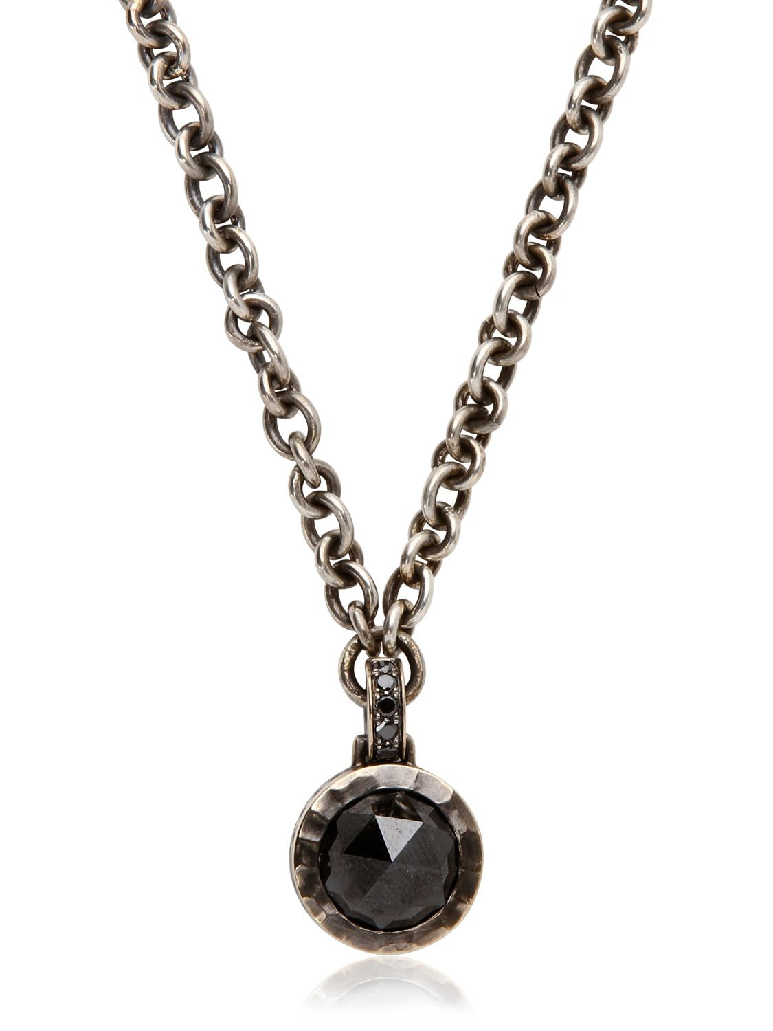 Lyst - Bonato Milano 1960 Black Diamond Necklace in Black for Men