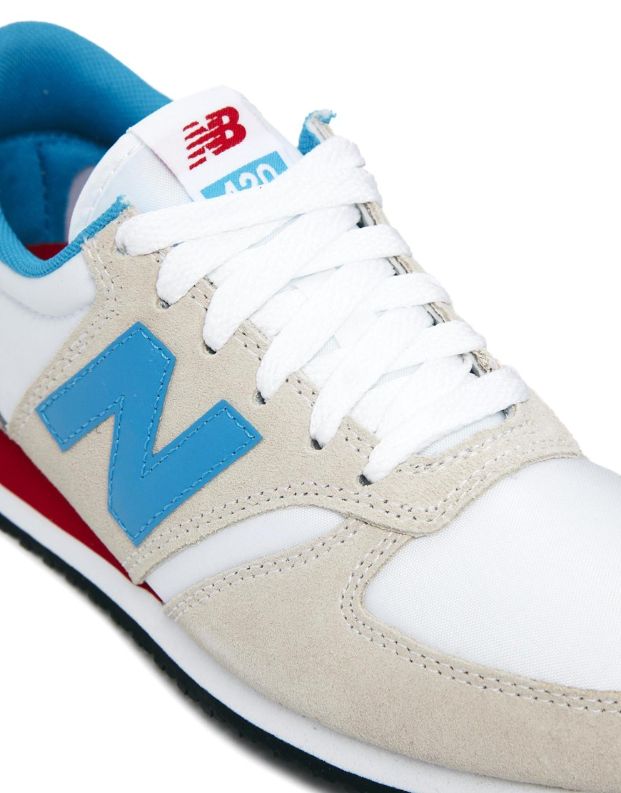 new balance 420 white with blue new balance 420 white with blue