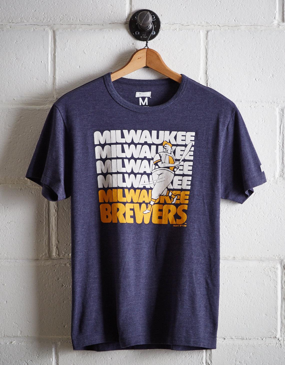 milwaukee brewers retro t shirt