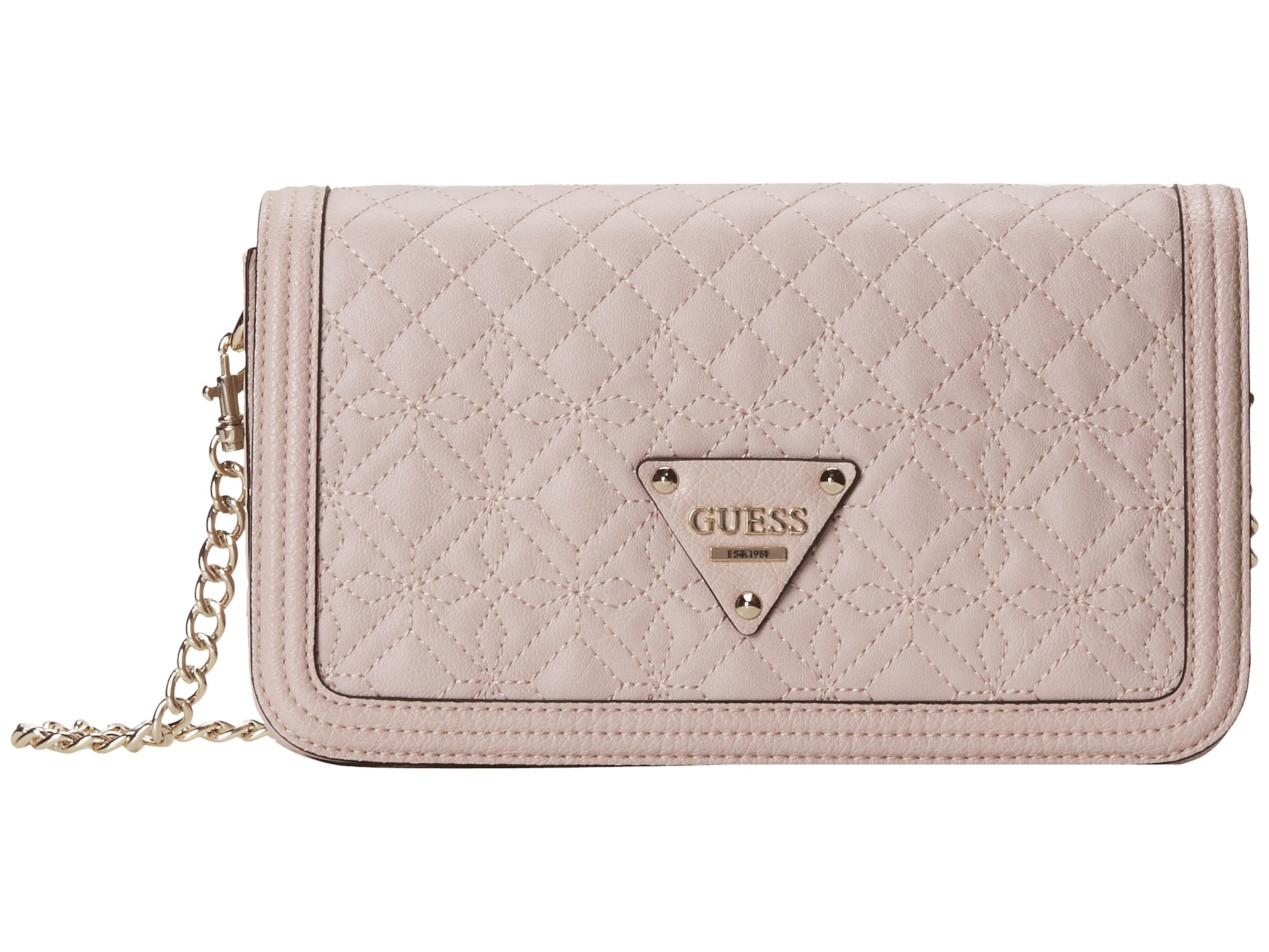 Lyst Guess Sunset Quilt Crossbody Full Flap In Pink Gallery