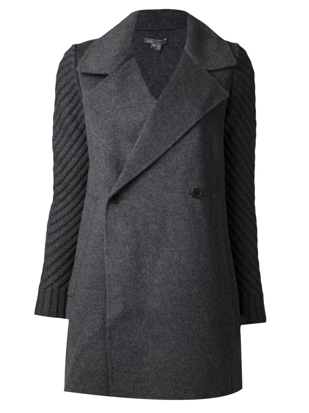 Vince Sweater Coat in Gray (grey) | Lyst
