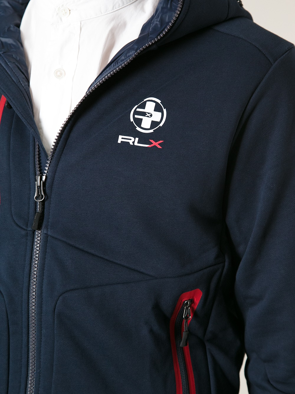 Rlx ralph lauren Hooded Sweatshirt in Blue for Men | Lyst