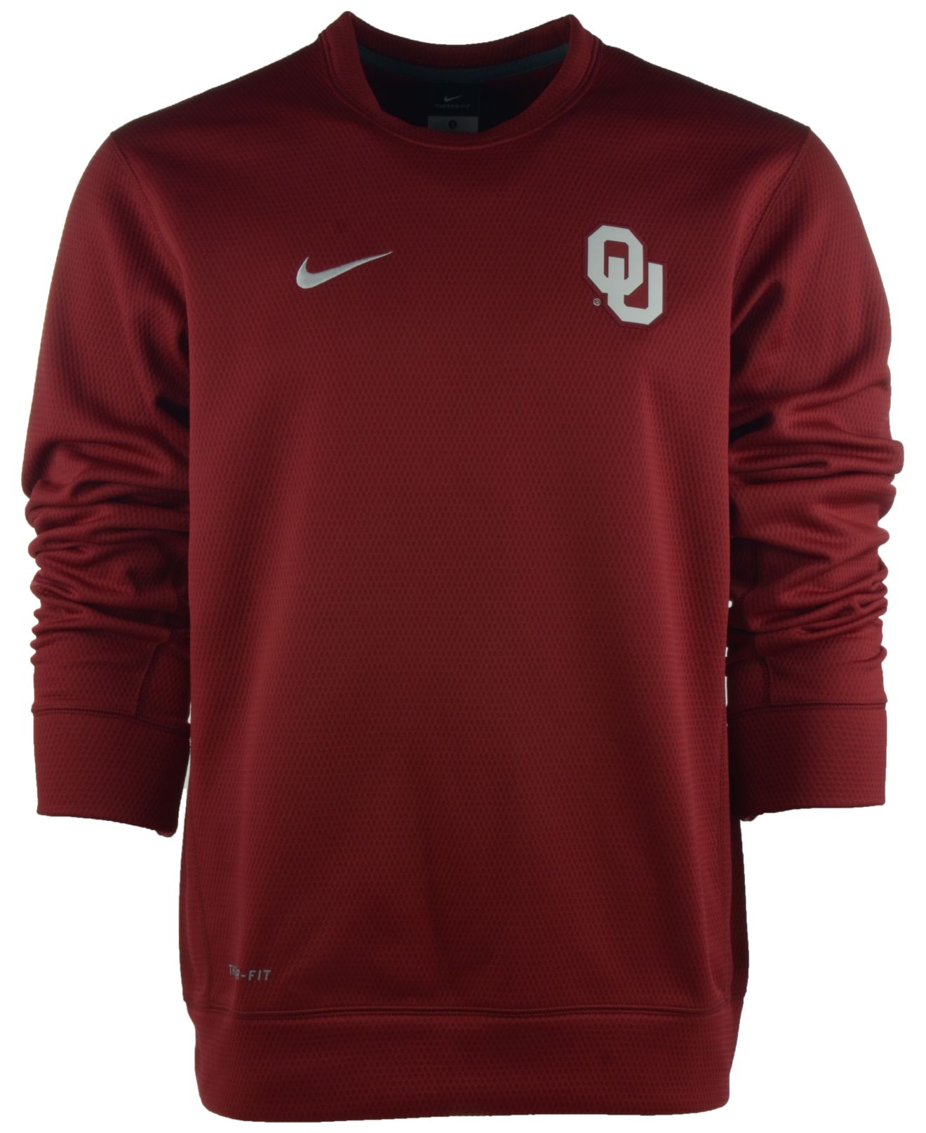 Nike Men's Oklahoma Sooners Ko Chain Fleece Sweatshirt in Red for Men ...