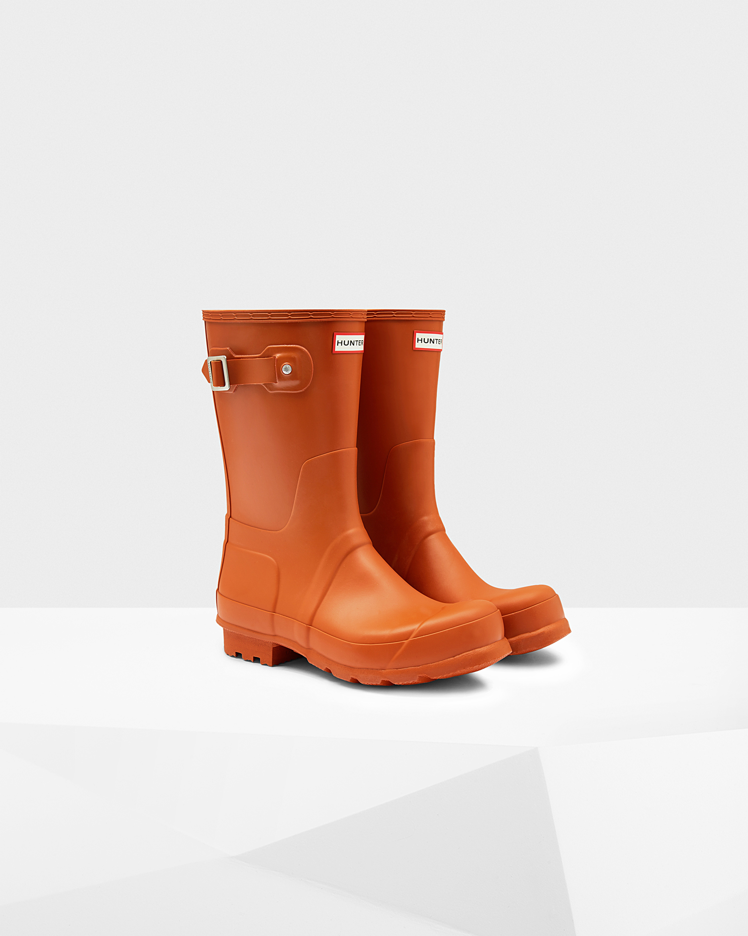 Hunter Men's Original Short Rain Boots in Orange for Men (Iron oxide ...